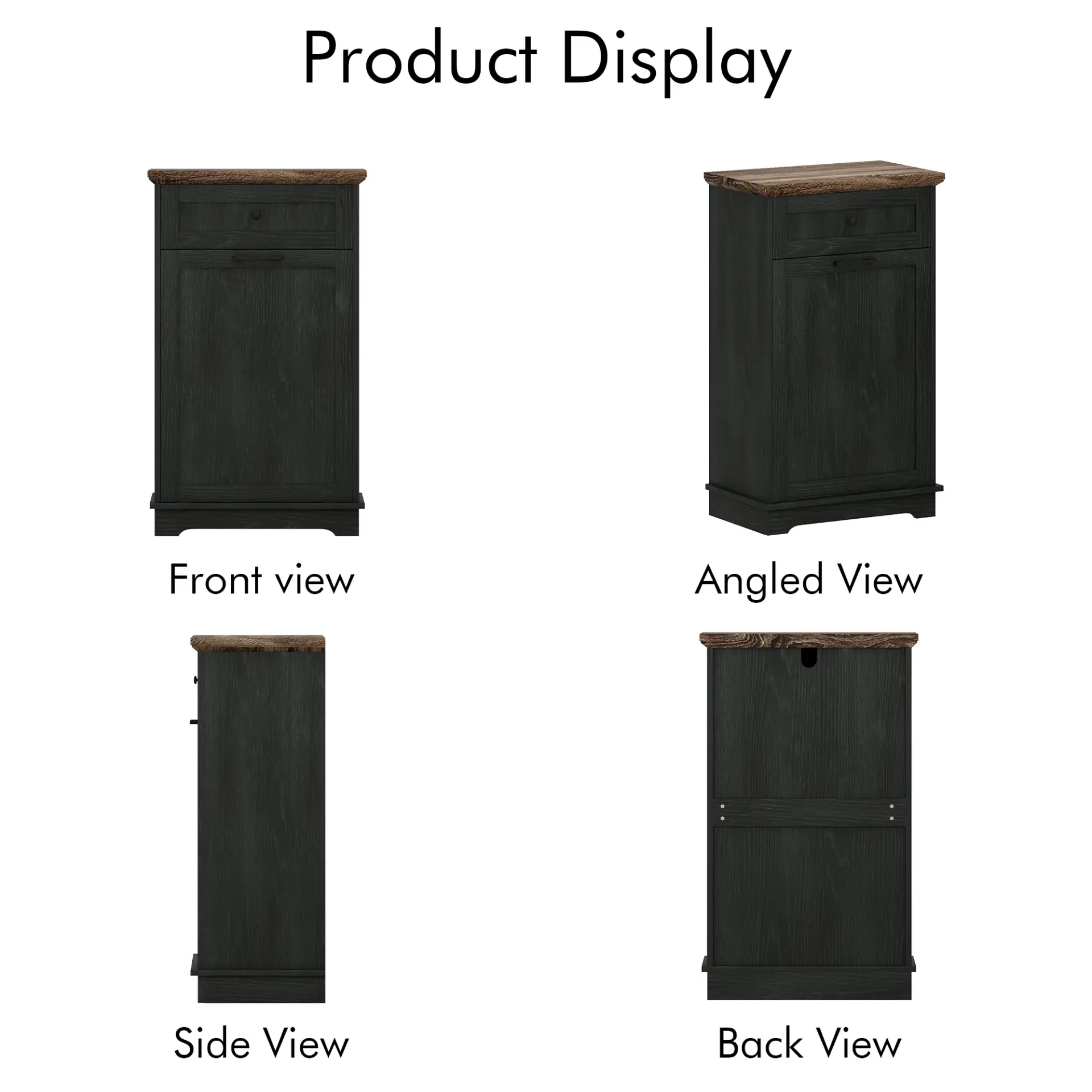 Freestanding Tilt-Out Ten-Gallon Concealed Trash Cabinet - view 52