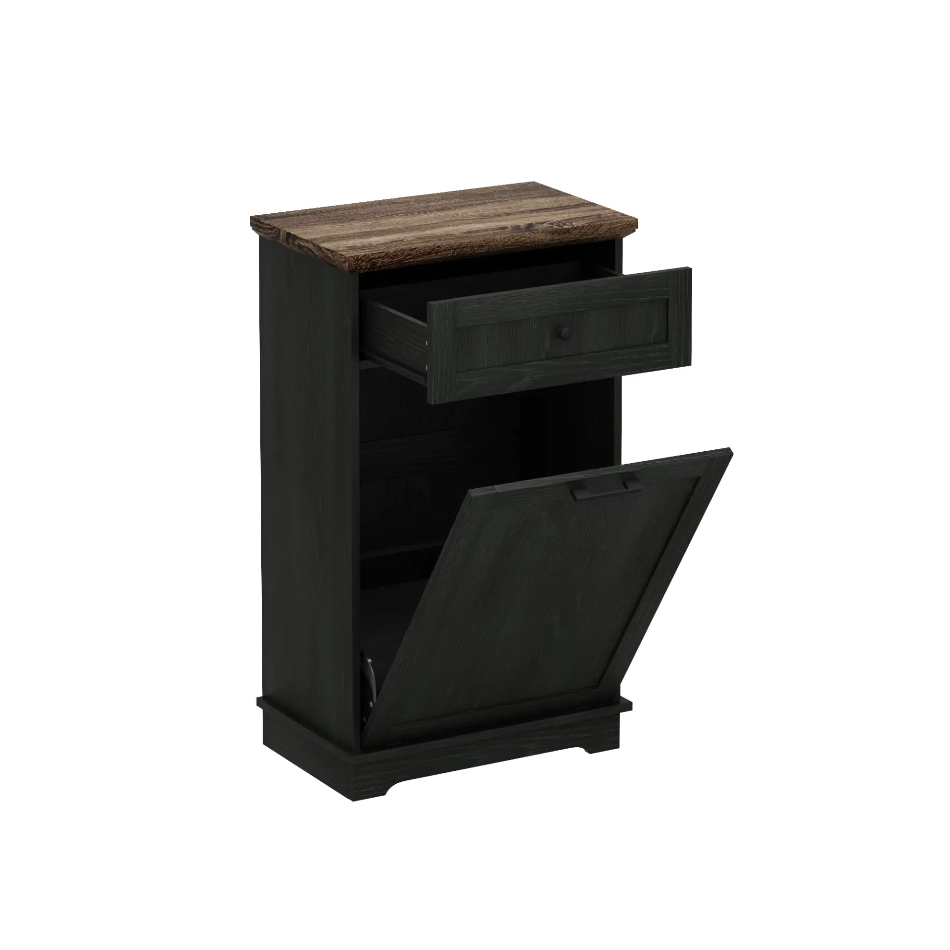 Freestanding Tilt-Out Ten-Gallon Concealed Trash Cabinet - view 55