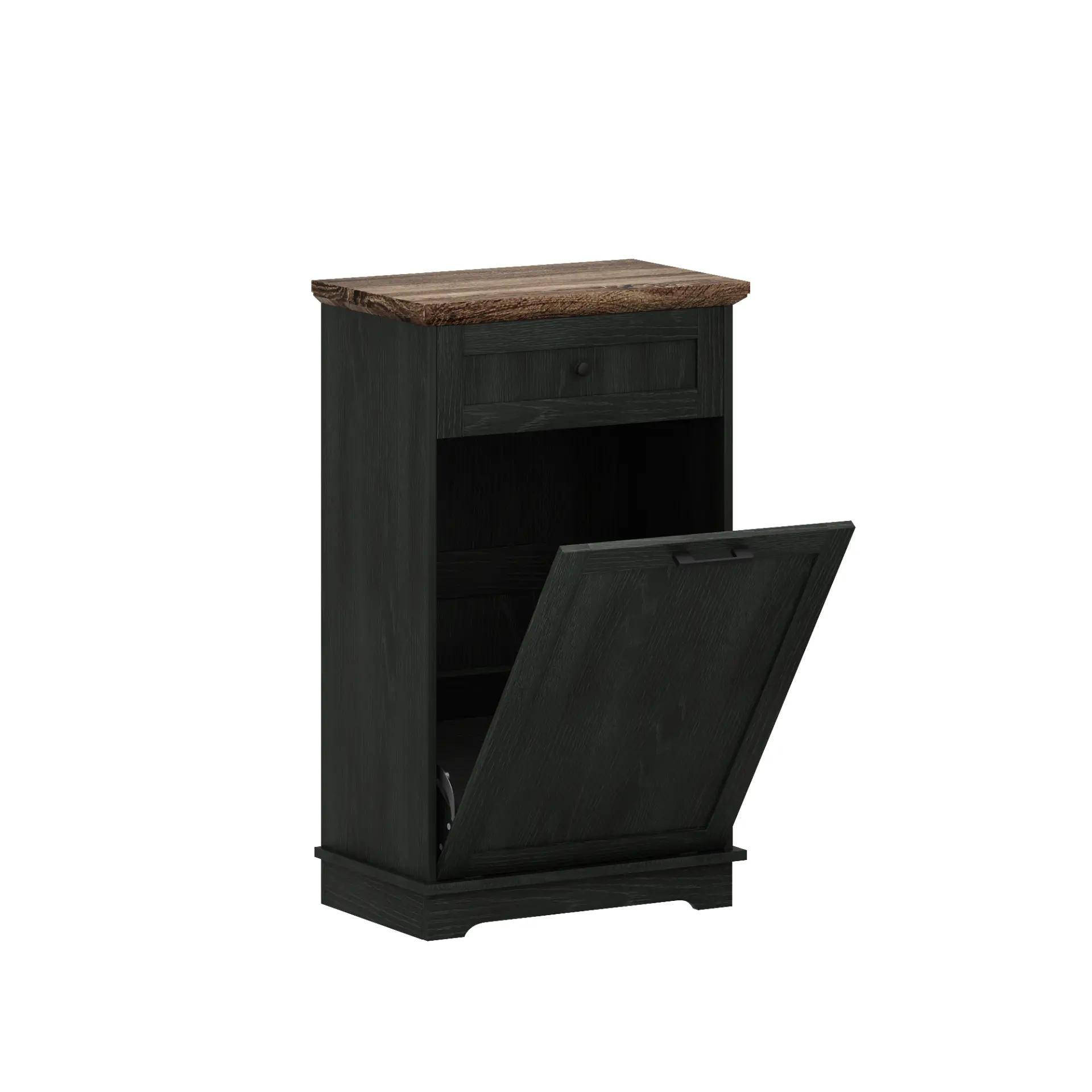 Freestanding Tilt-Out Ten-Gallon Concealed Trash Cabinet - view 56