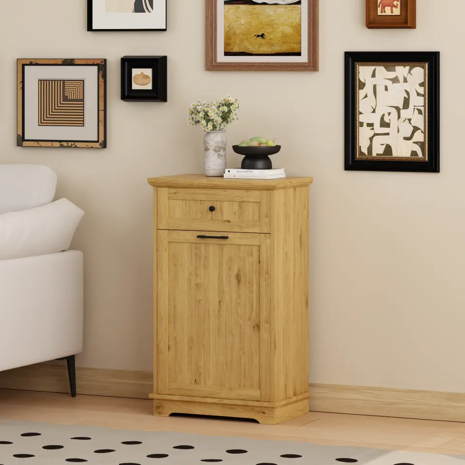Freestanding Tilt-Out Ten-Gallon Concealed Trash Cabinet thumbnail 72