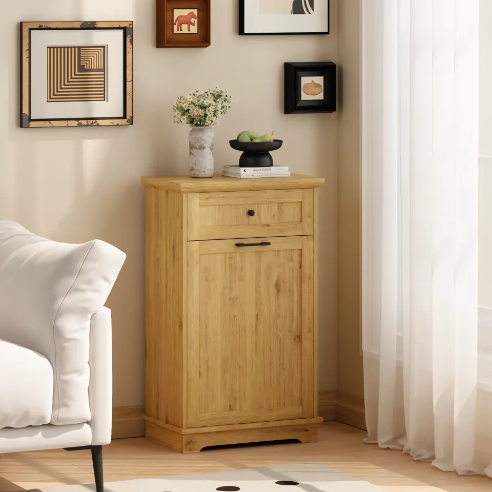 Freestanding Tilt-Out Ten-Gallon Concealed Trash Cabinet thumbnail 73