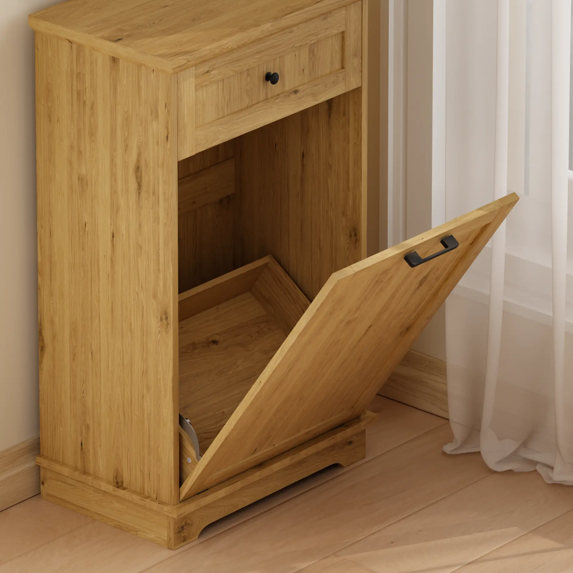 Freestanding Tilt-Out Ten-Gallon Concealed Trash Cabinet - view 74