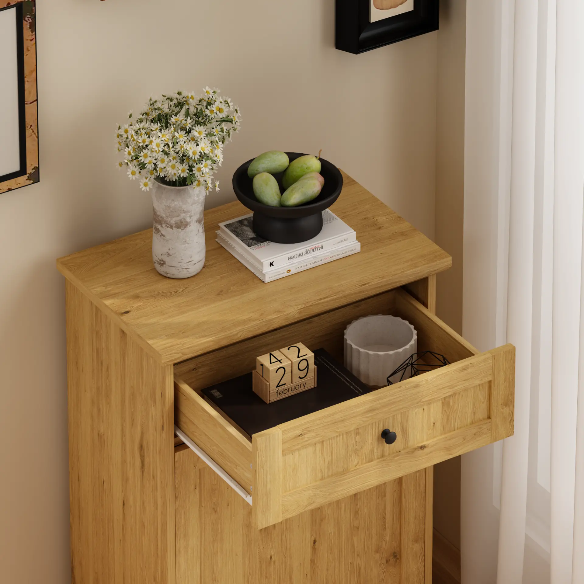 Freestanding Tilt-Out Ten-Gallon Concealed Trash Cabinet - view 75