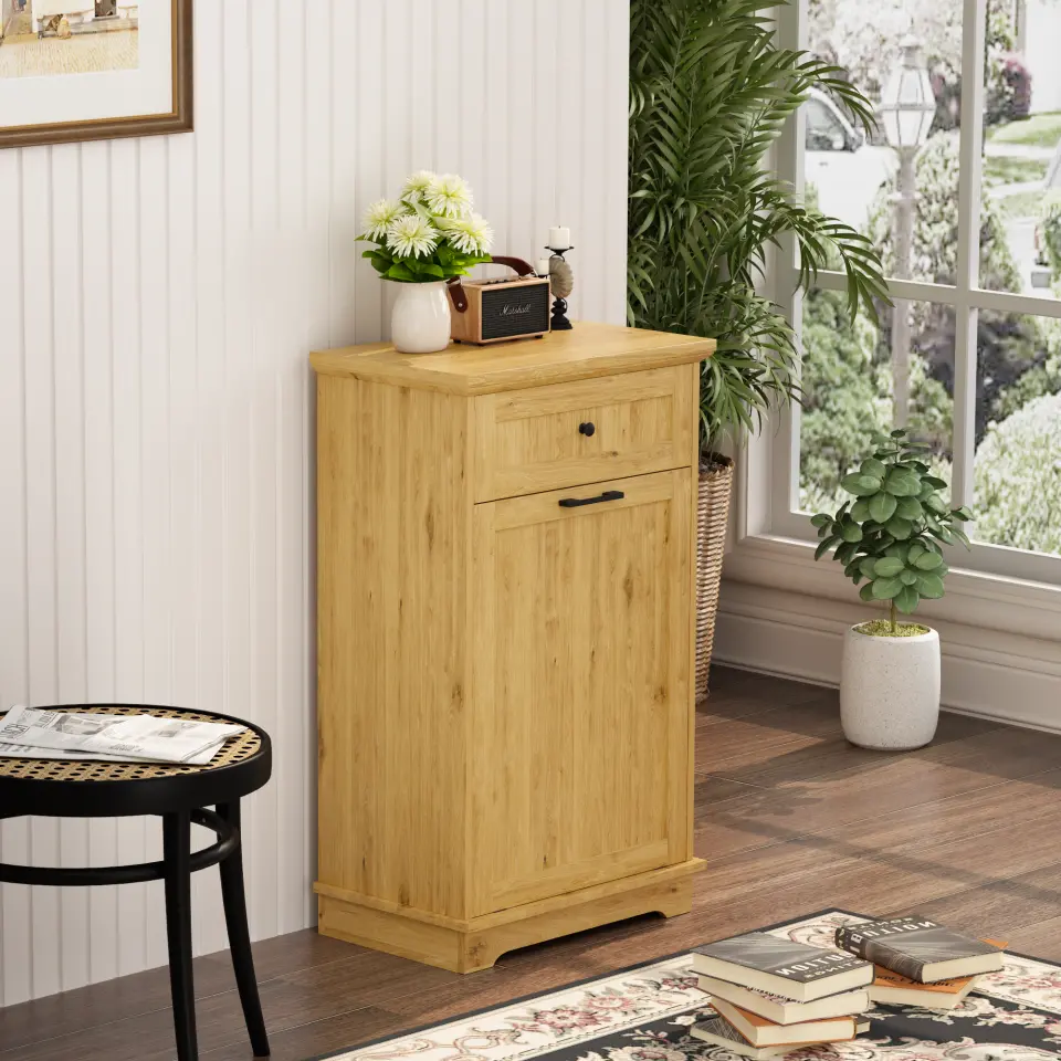 Freestanding Tilt-Out Ten-Gallon Concealed Trash Cabinet thumbnail 78
