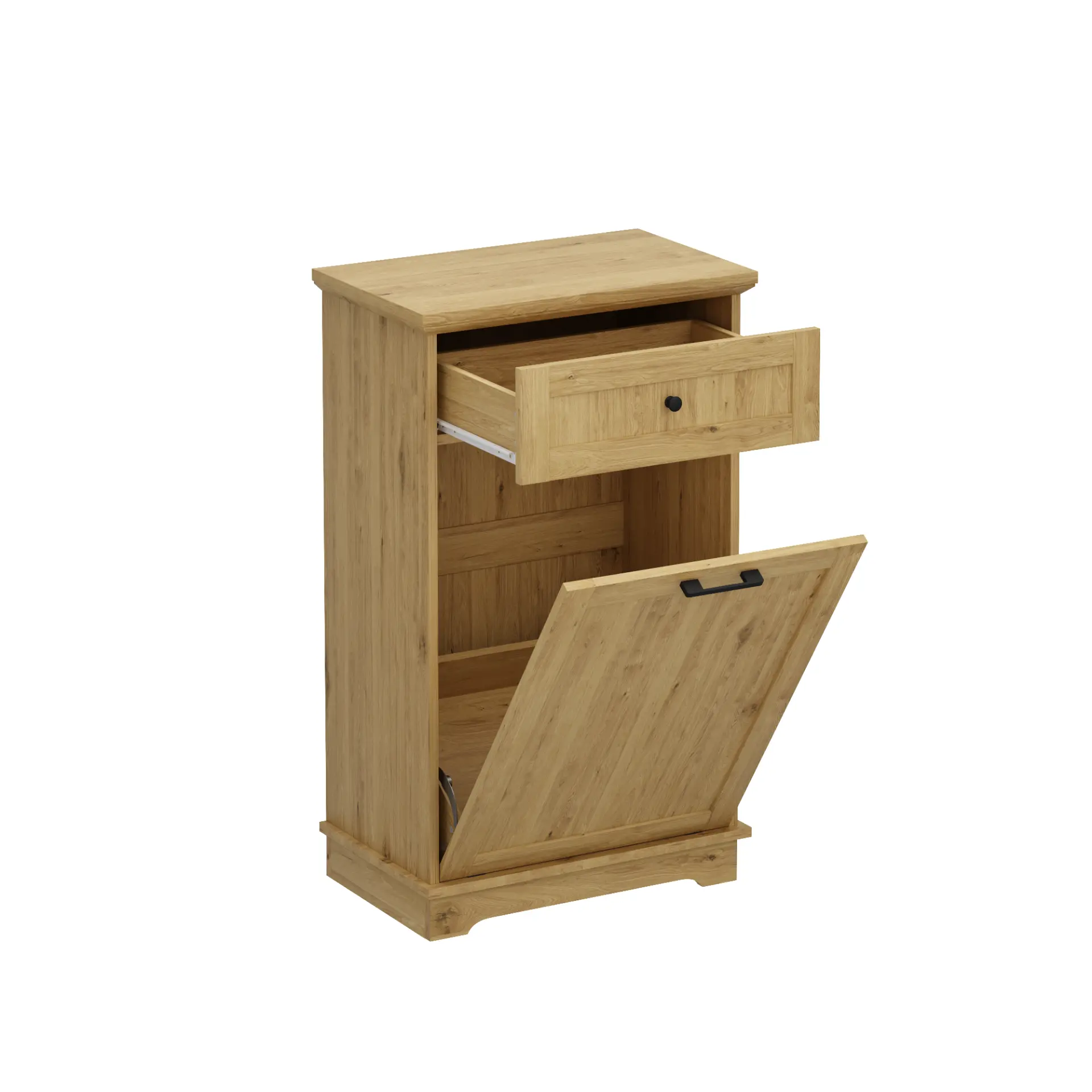 Freestanding Tilt-Out Ten-Gallon Concealed Trash Cabinet - view 88