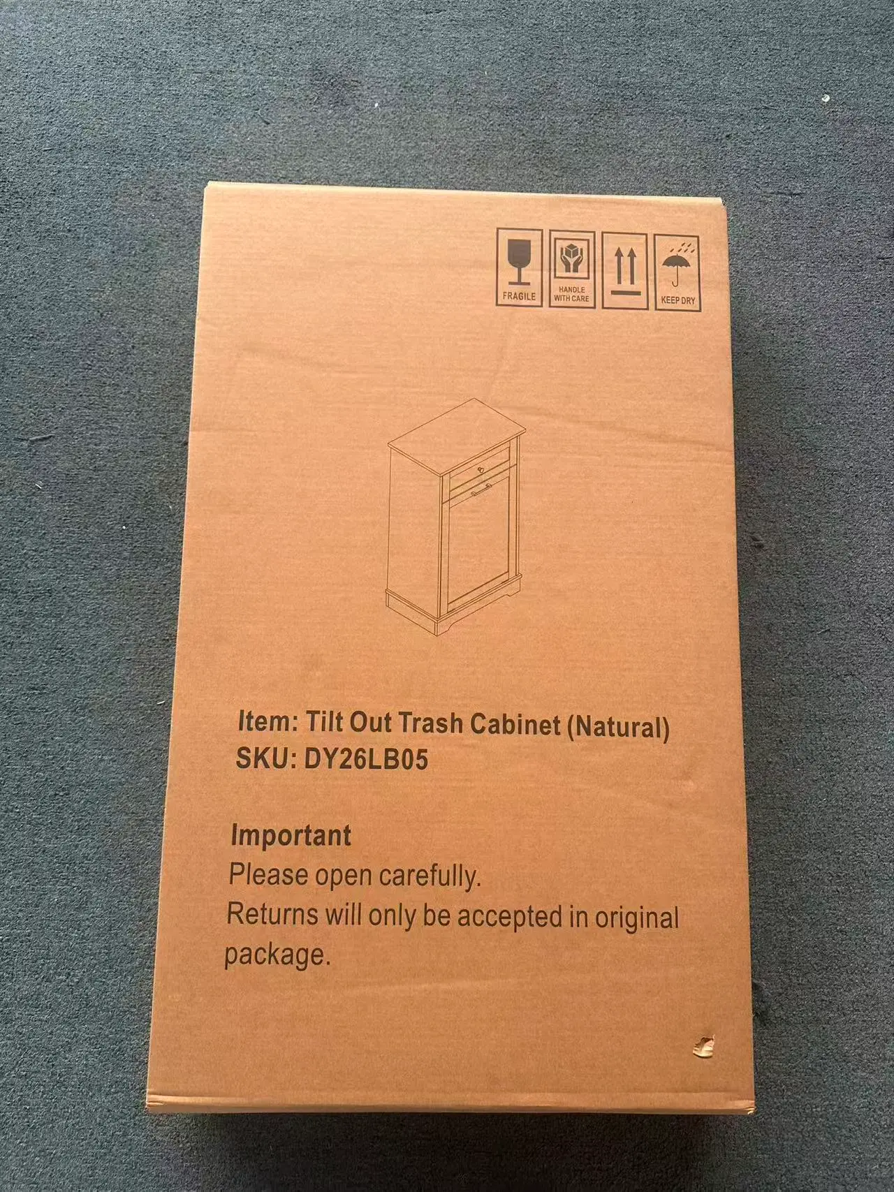 Freestanding Tilt-Out Ten-Gallon Concealed Trash Cabinet - view 99
