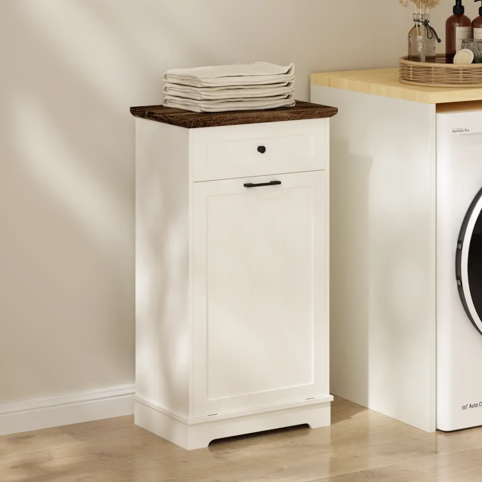 Two-Tone Tilt-Out Concealed Kitchen Trash Cabinet thumbnail 10