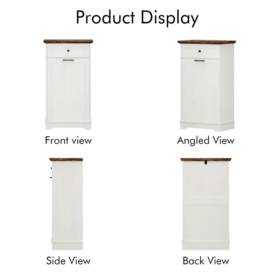 Two-Tone Tilt-Out Concealed Kitchen Trash Cabinet thumbnail 21