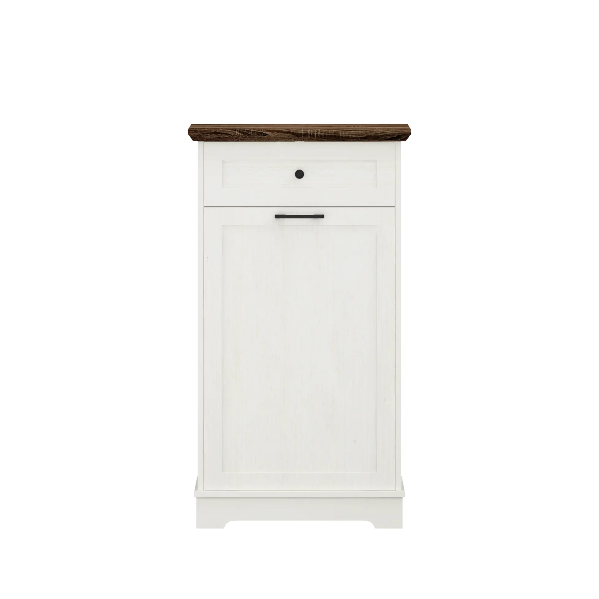 Two-Tone Tilt-Out Concealed Kitchen Trash Cabinet - view 22