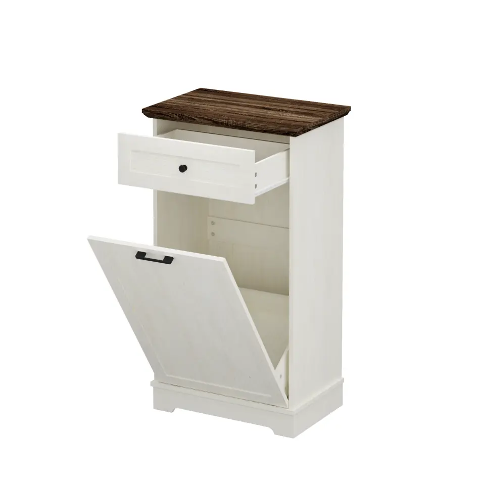 Two-Tone Tilt-Out Concealed Kitchen Trash Cabinet thumbnail 25