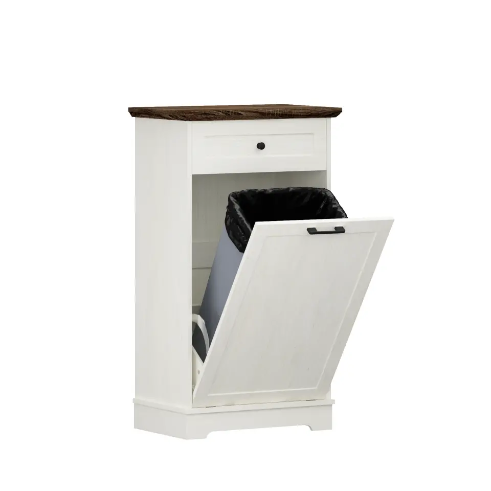 Two-Tone Tilt-Out Concealed Kitchen Trash Cabinet thumbnail 26