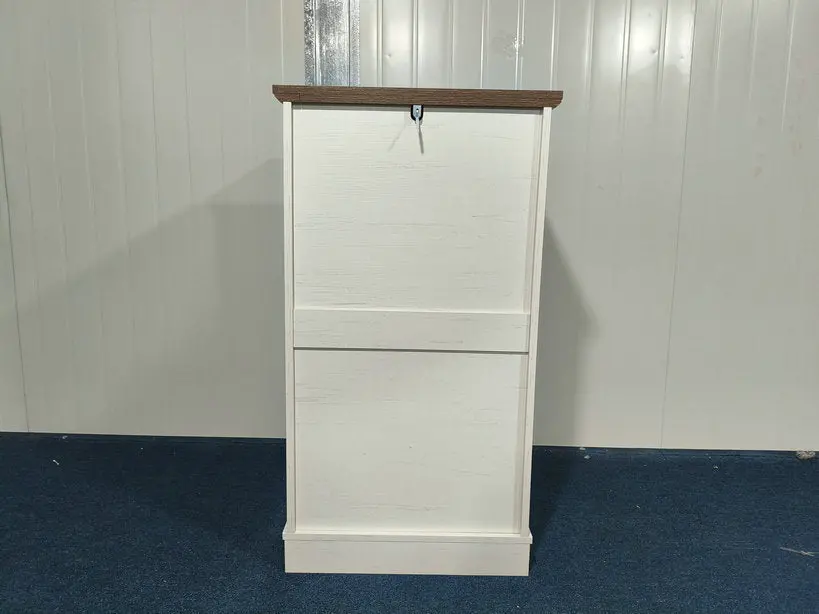 Two-Tone Tilt-Out Concealed Kitchen Trash Cabinet - view 34