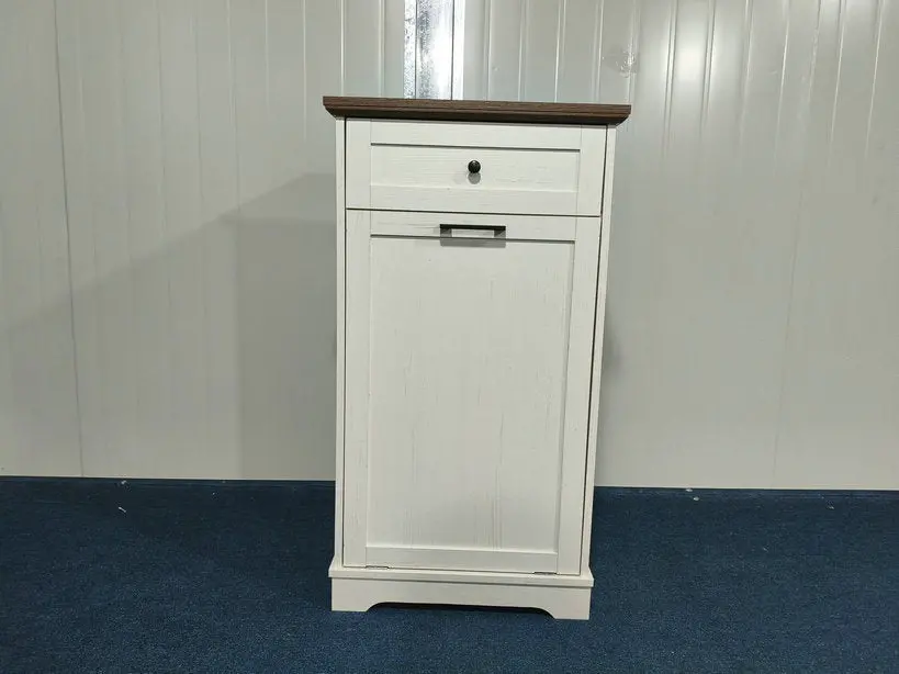 Two-Tone Tilt-Out Concealed Kitchen Trash Cabinet - view 37