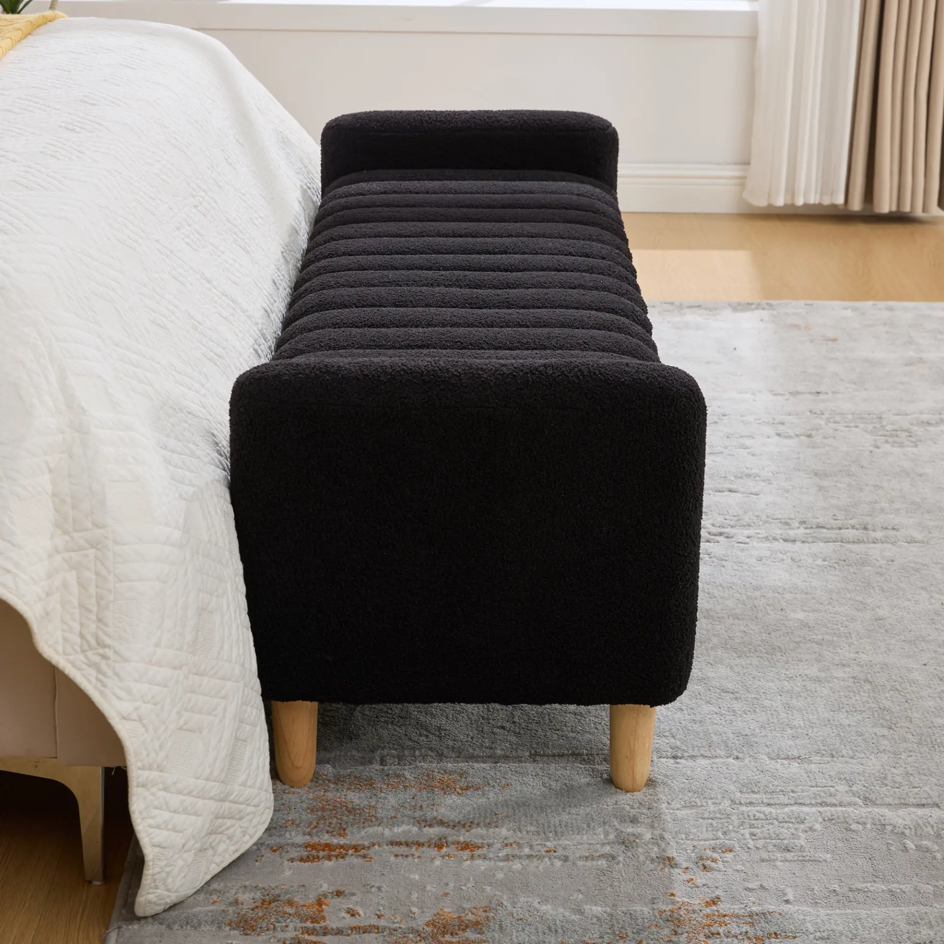 Teddy Upholstered Flip-Top Storage Entryway Bench - view 6