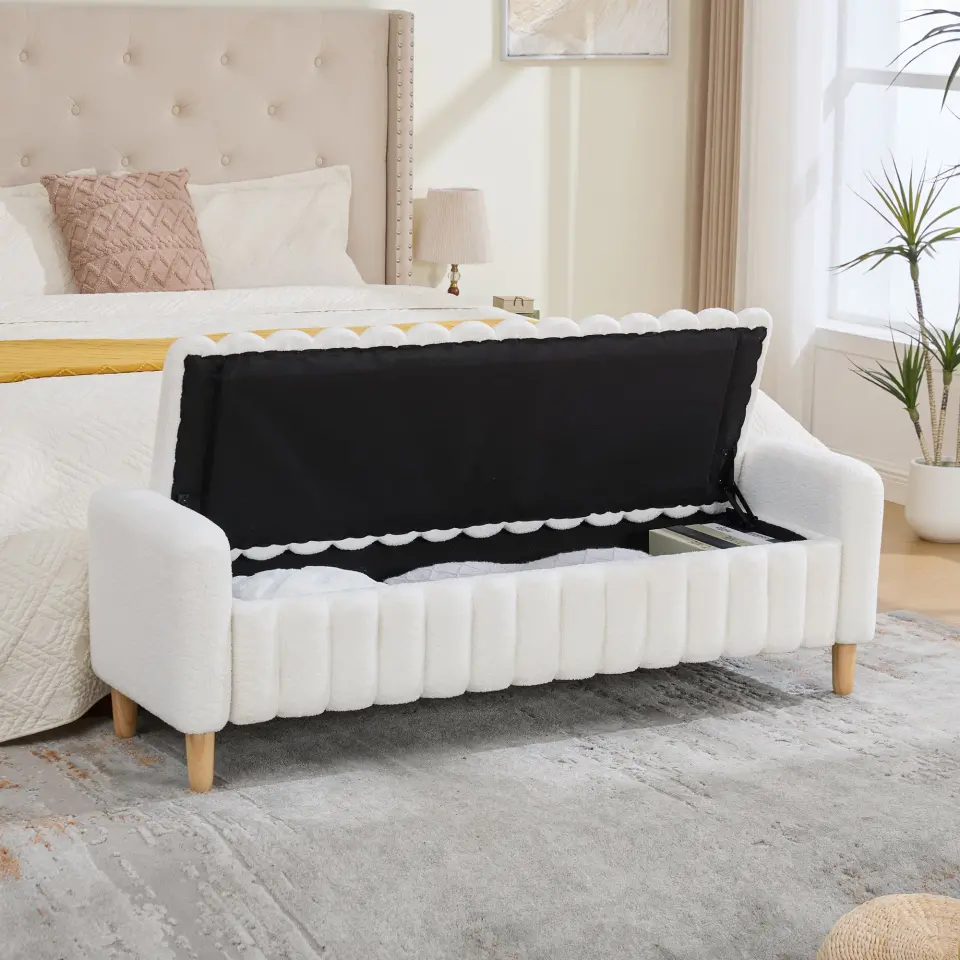 Teddy Upholstered Flip-Top Storage Entryway Bench thumbnail 18