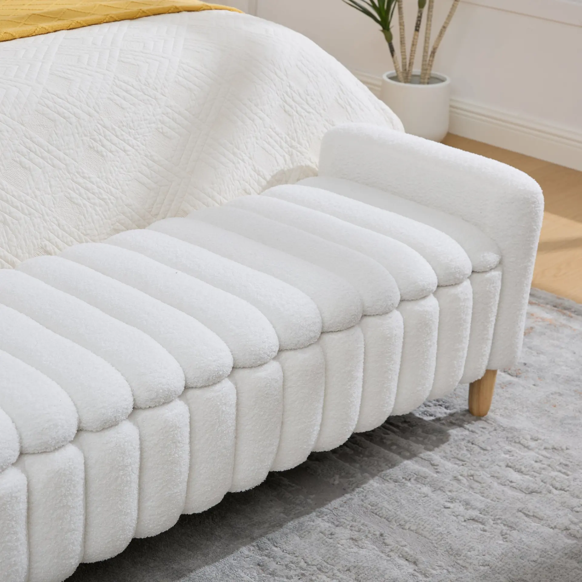Teddy Upholstered Flip-Top Storage Entryway Bench - view 22
