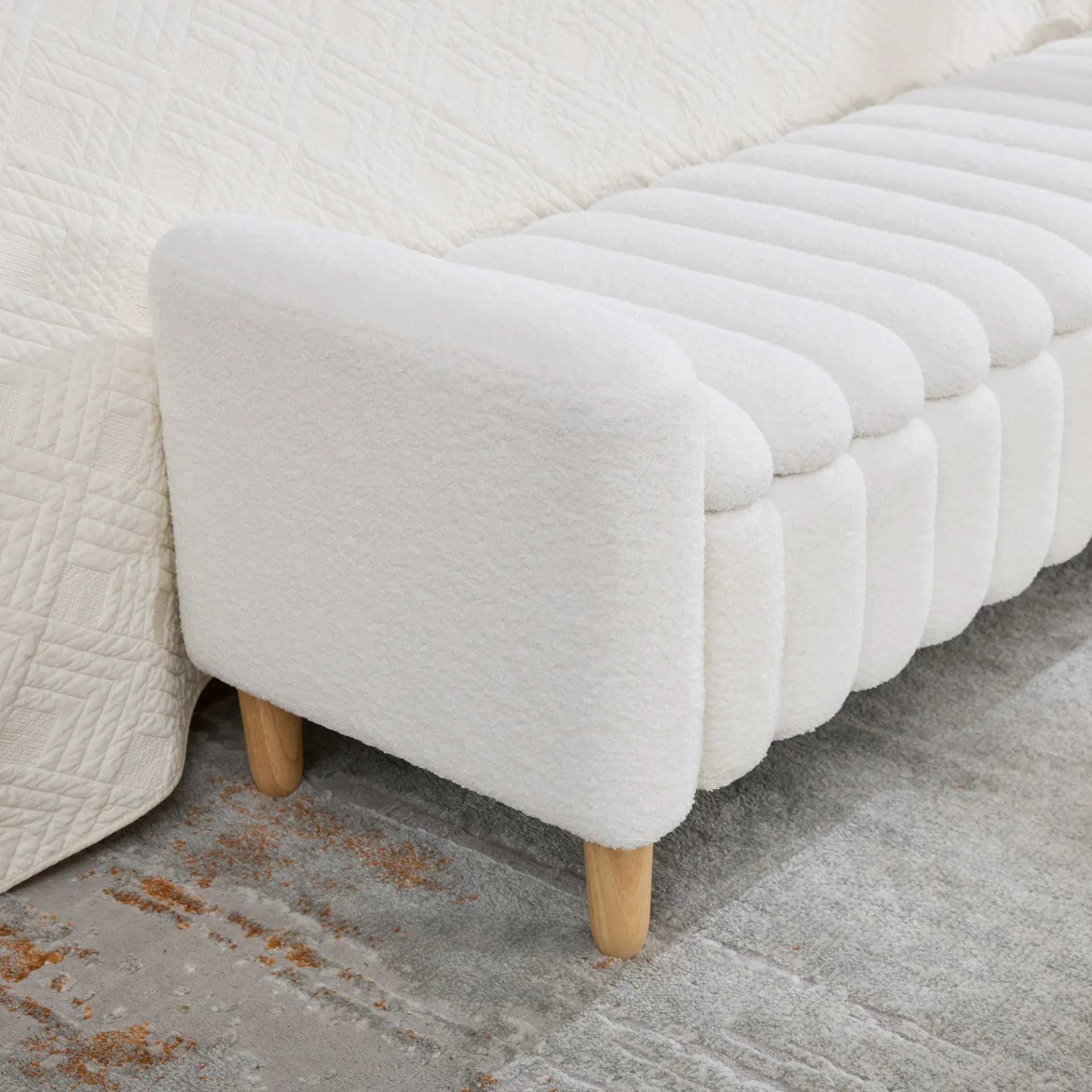 Teddy Upholstered Flip-Top Storage Entryway Bench - view 23