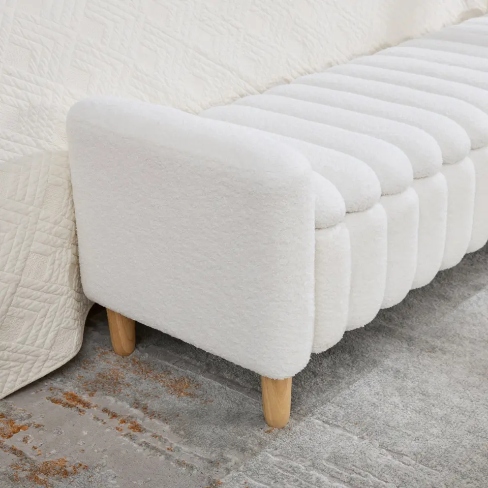 Teddy Upholstered Flip-Top Storage Entryway Bench thumbnail 23