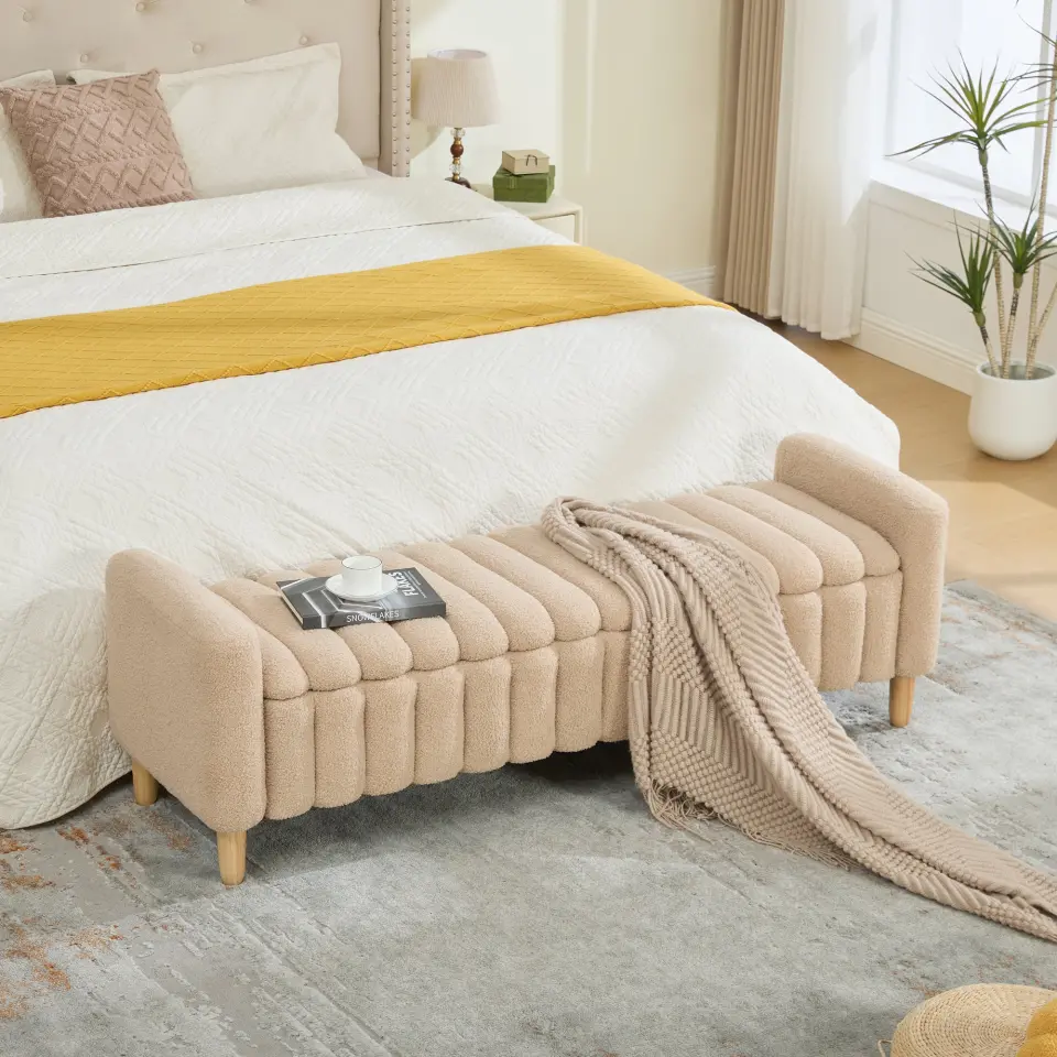 Teddy Upholstered Flip-Top Storage Entryway Bench thumbnail 24