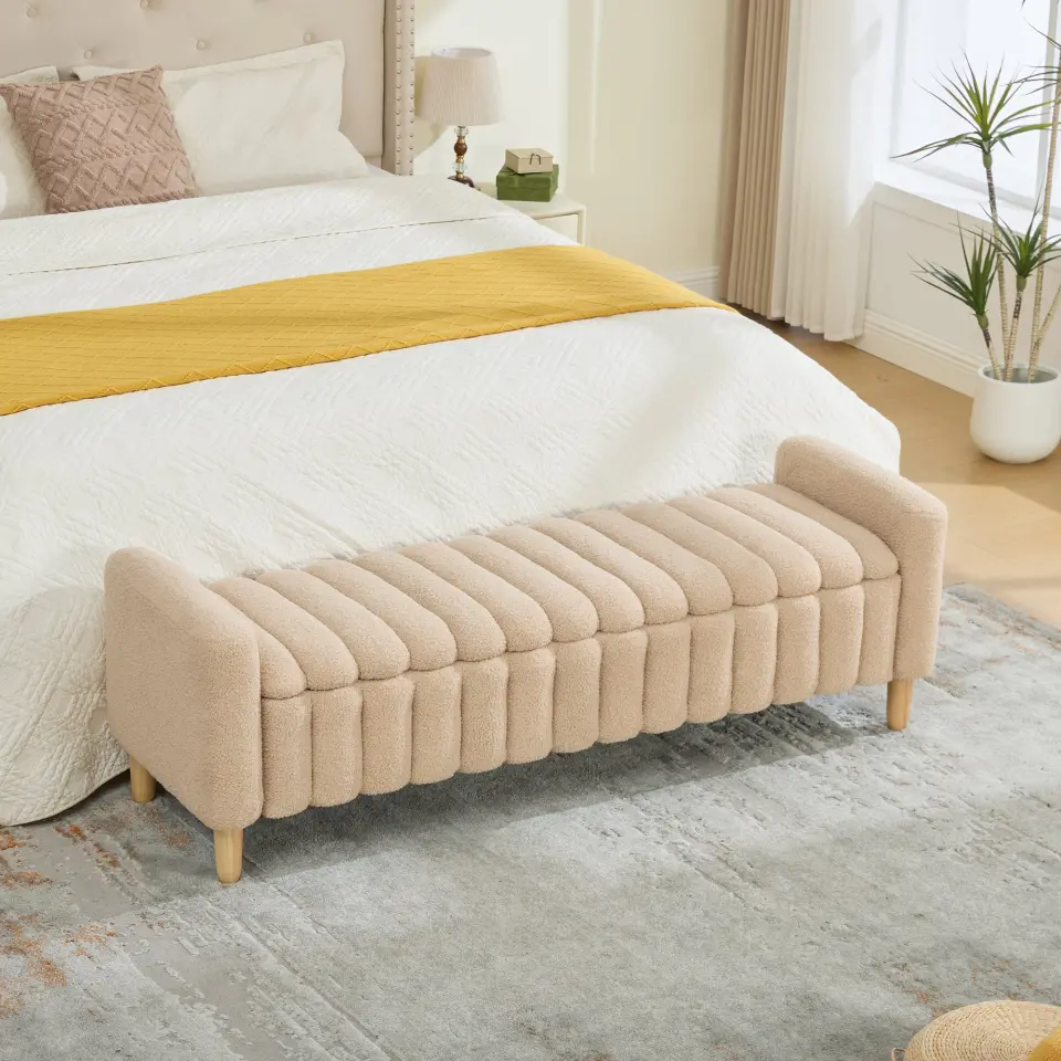 Teddy Upholstered Flip-Top Storage Entryway Bench thumbnail 26
