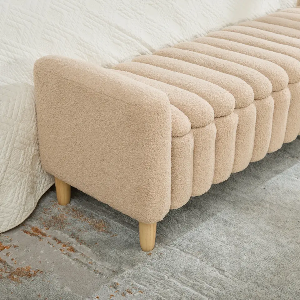 Teddy Upholstered Flip-Top Storage Entryway Bench thumbnail 34