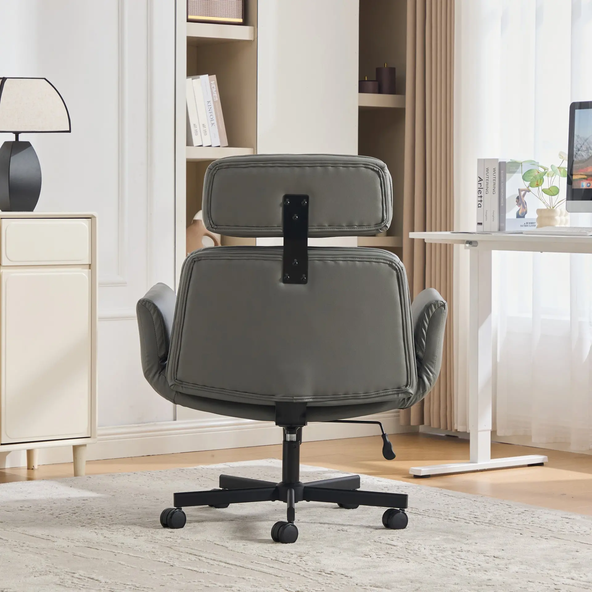 Ergonomic High-Back Swivel Office Chair with Headrest - view 21