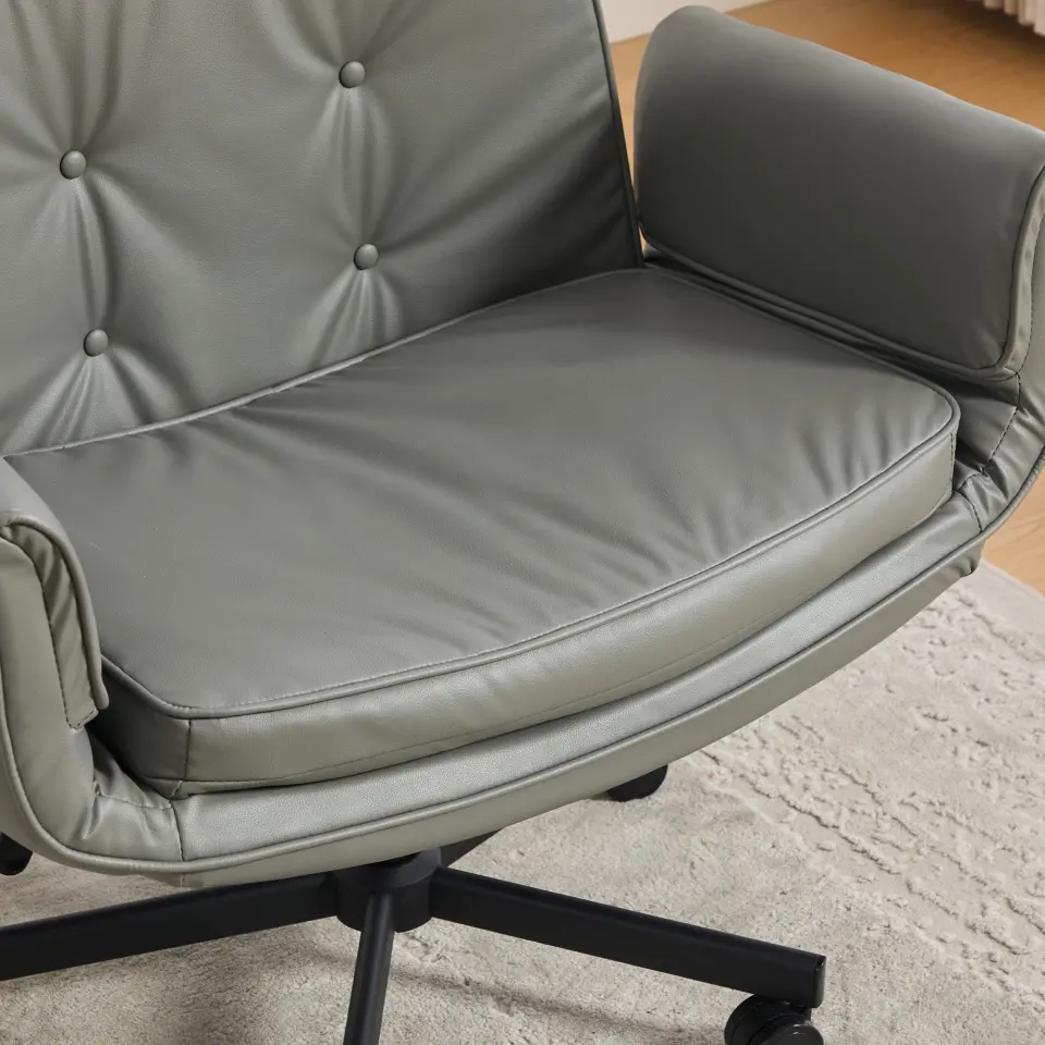 Ergonomic High-Back Swivel Office Chair with Headrest thumbnail 24