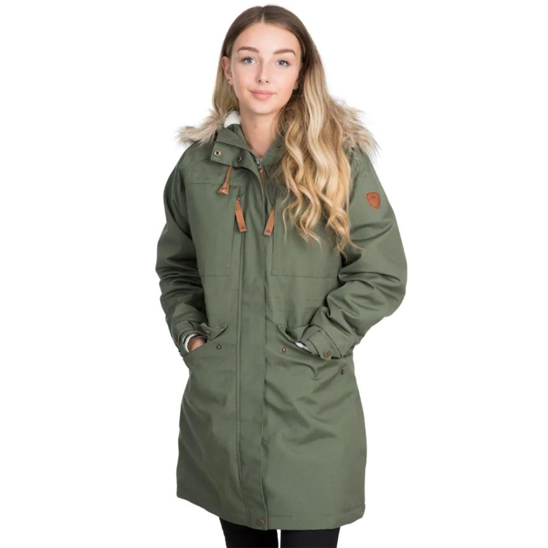 Coolandnew Women's Dark/Grey Faithful Waterproof Parka Jacket - M - Image 2