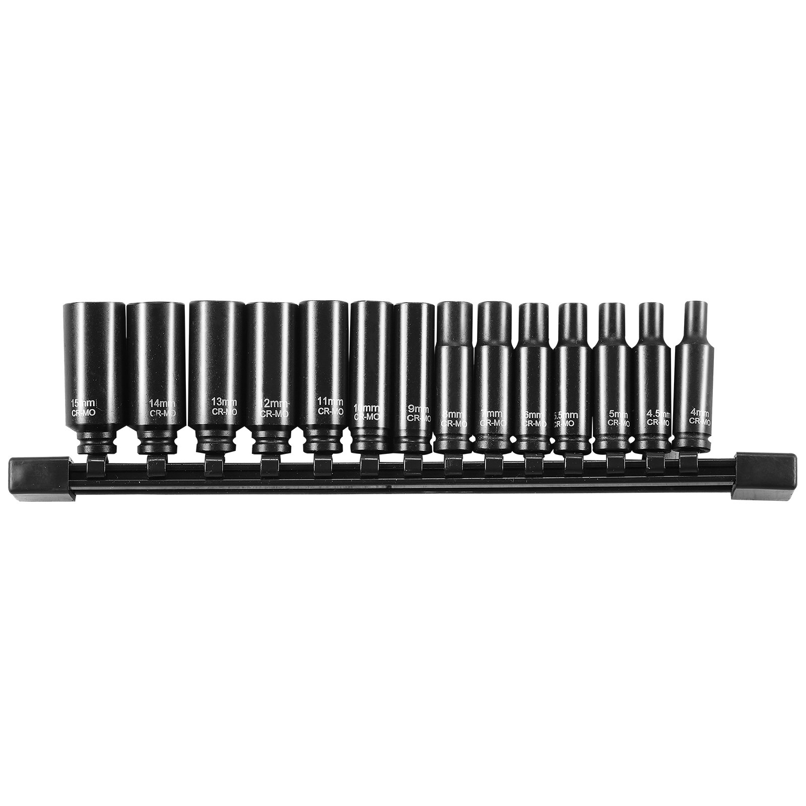 Juego de enchufes de impacto VEVOR 14 piezas 6 puntos 1/4" broca de accionamiento trinquete kit de herramientas estuche - Imagen 9 de 10
