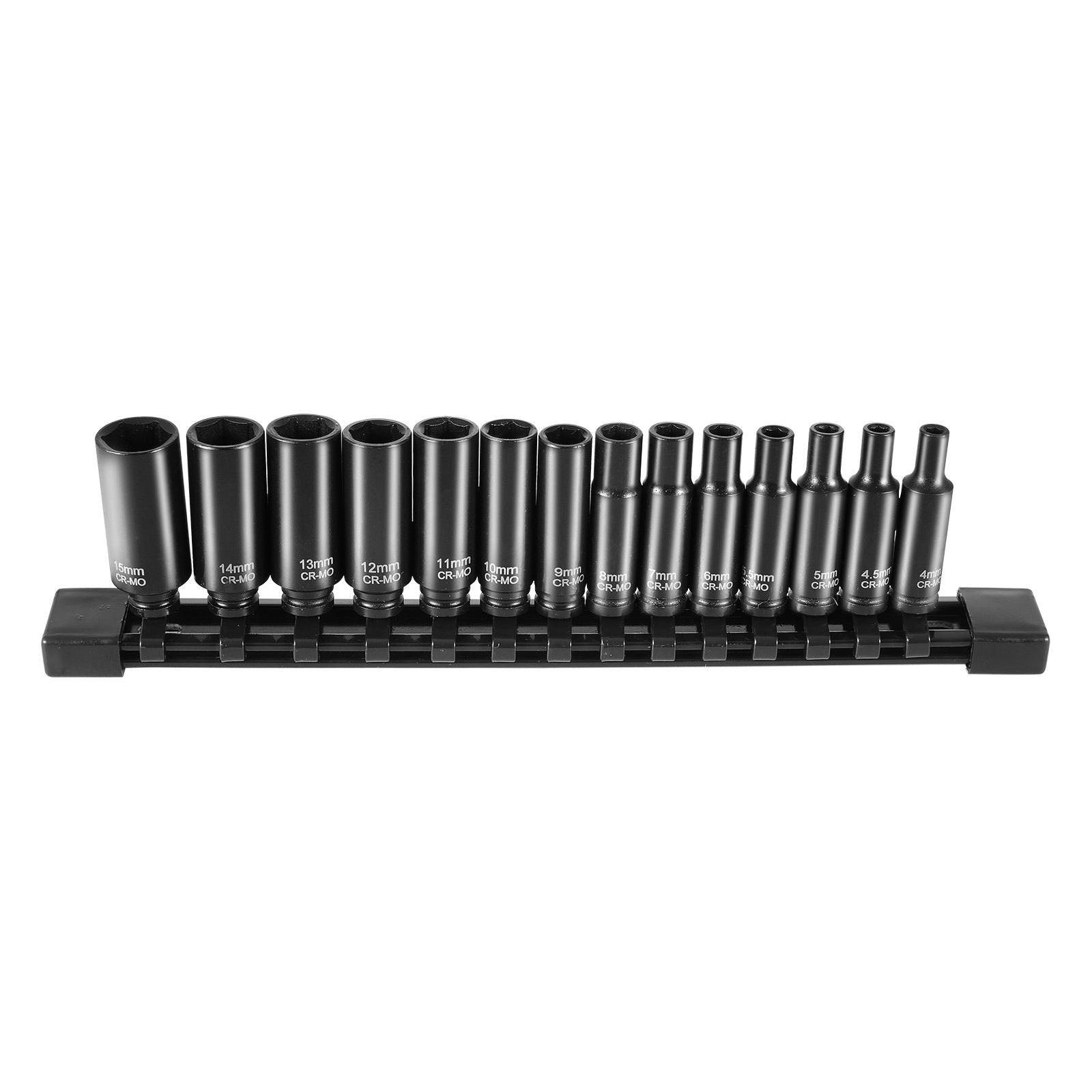 Juego de enchufes de impacto VEVOR 14 piezas 6 puntos 1/4" broca de accionamiento trinquete kit de herramientas estuche - Imagen 10 de 10