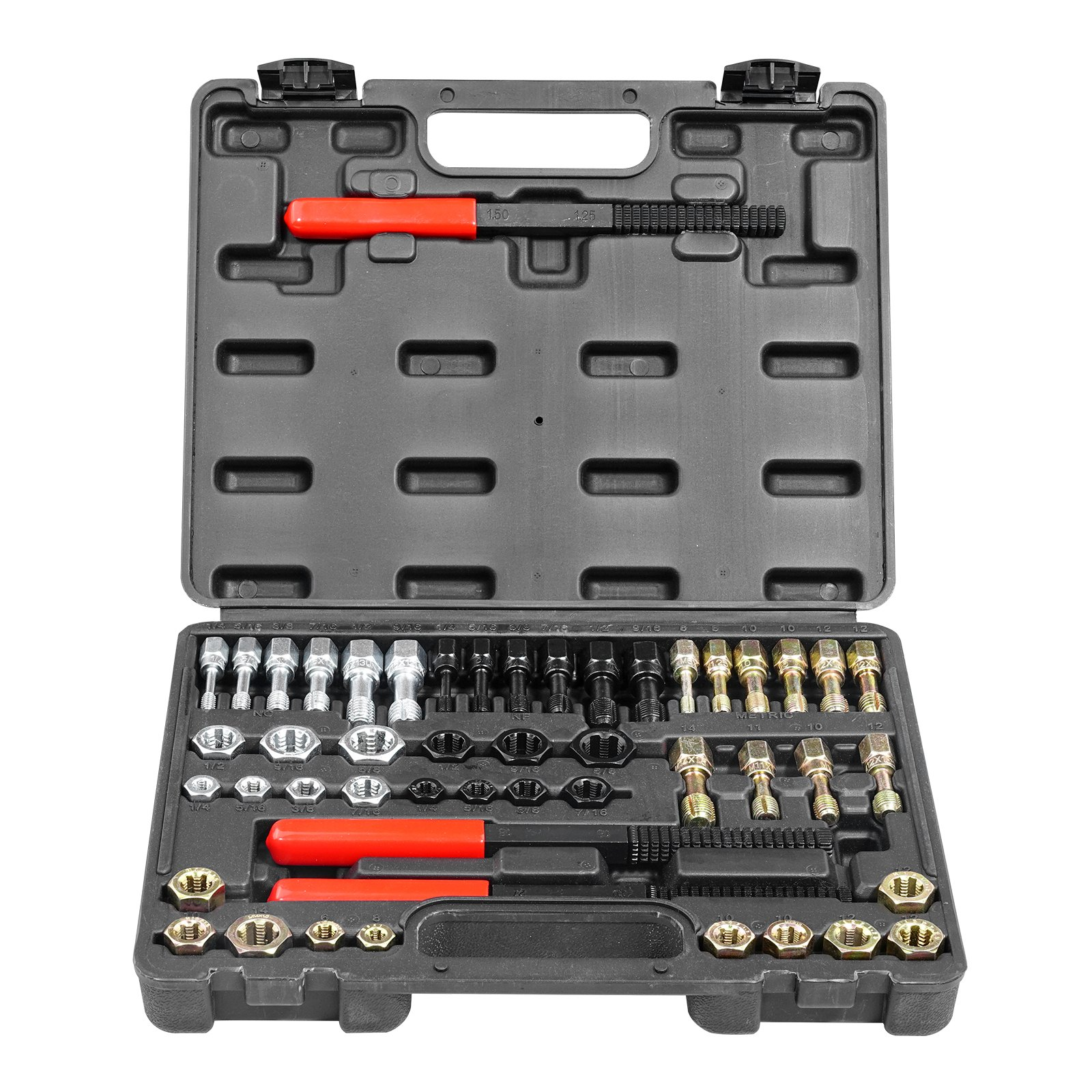VEVOR 49PCS Thread Chaser Set UNC UNF Metric Thread Restorer Tool Rethreading - Picture 8 of 10