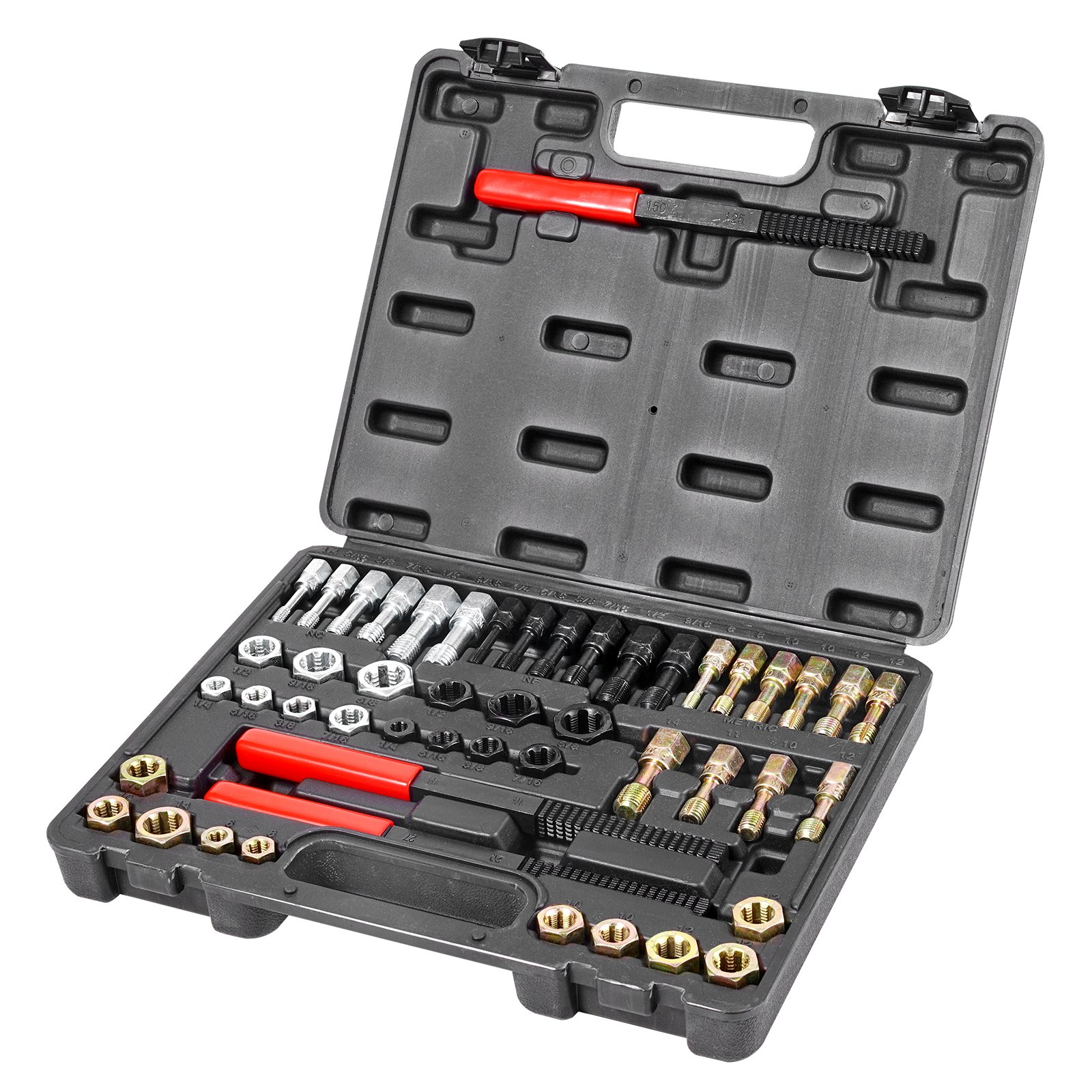 VEVOR 49PCS Thread Chaser Set UNC UNF Metric Thread Restorer Tool Rethreading - Picture 9 of 10