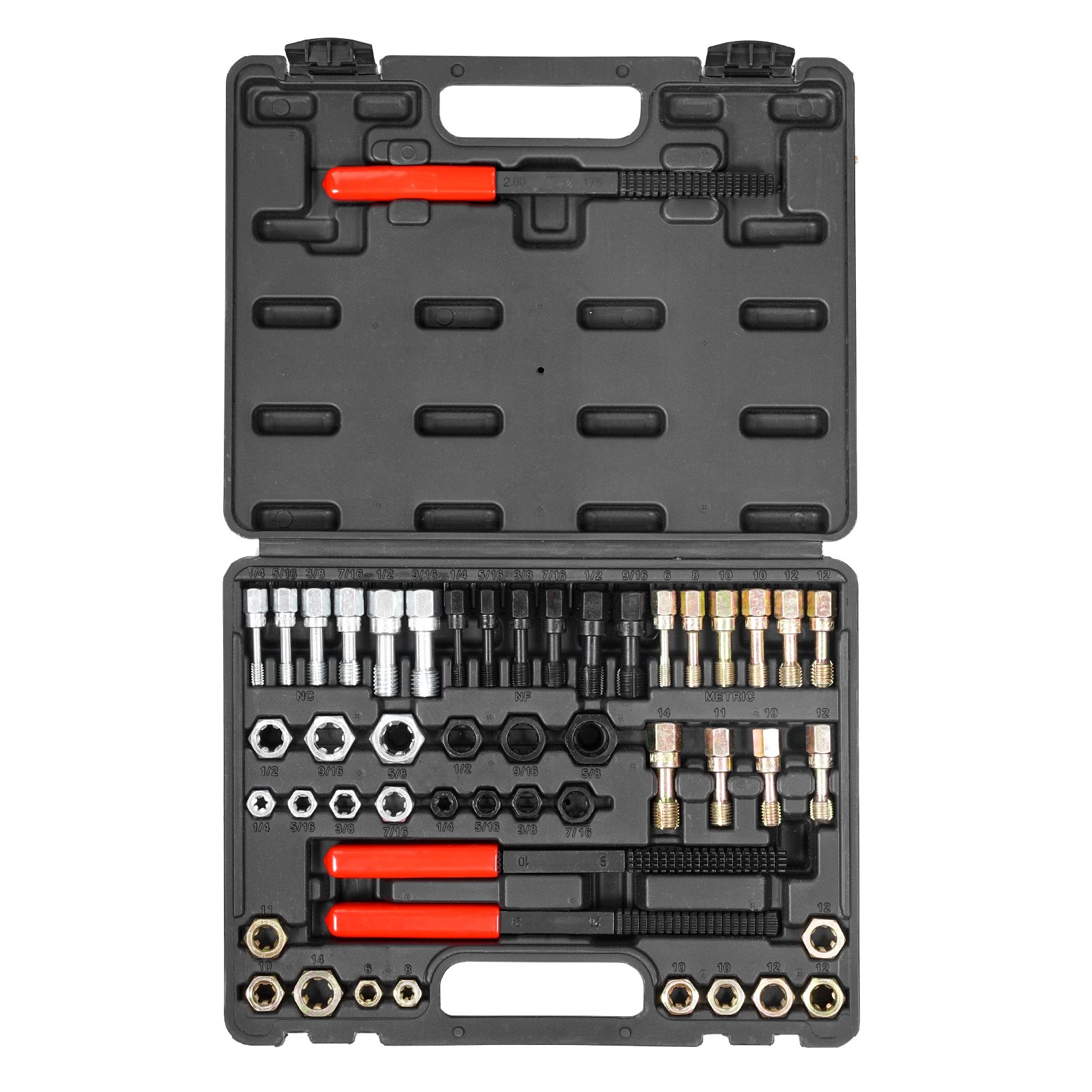 VEVOR 49PCS Thread Chaser Set UNC UNF Metric Thread Restorer Tool Rethreading - Picture 10 of 10