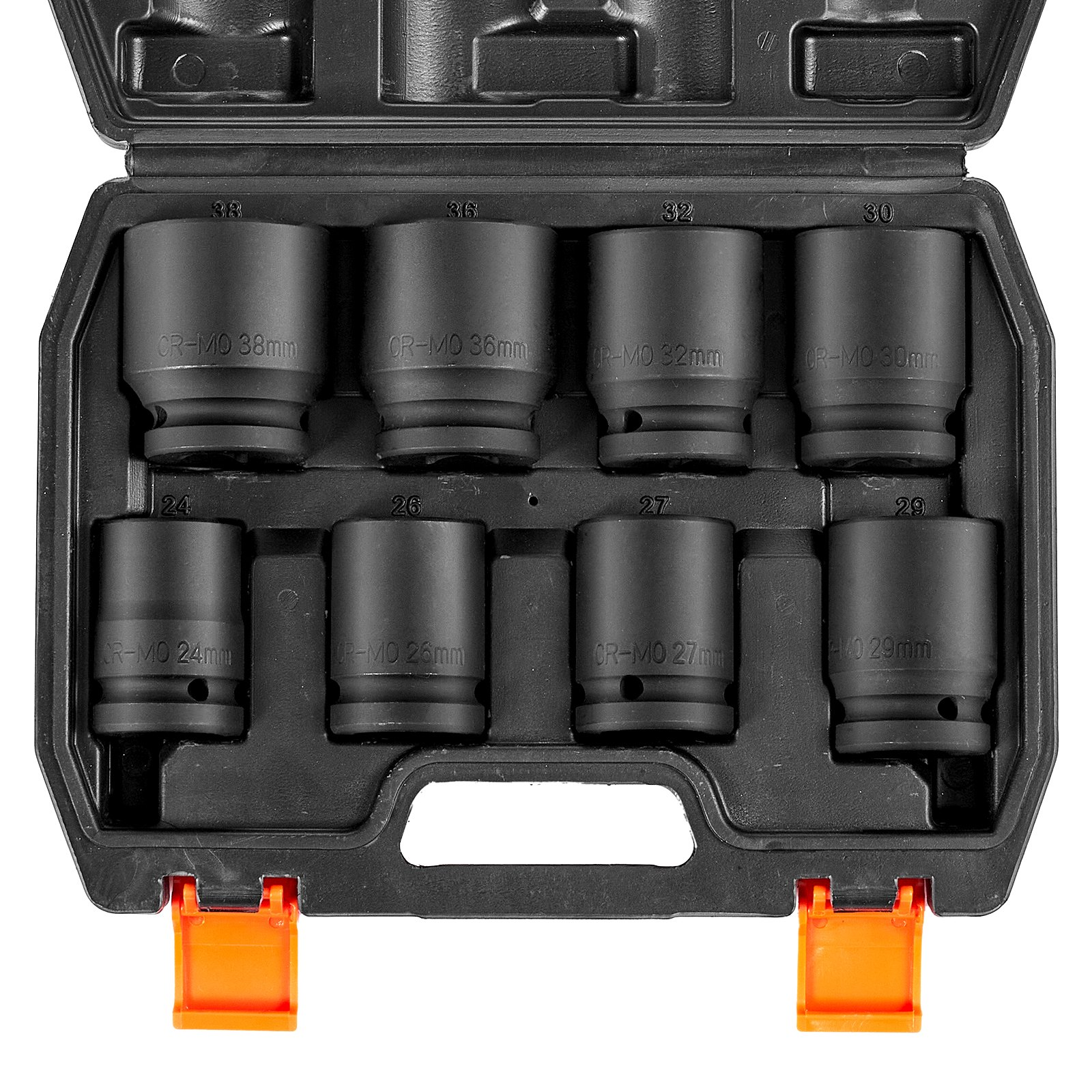 VEVOR Axle Nut Impact Socket Set 3/4" Drive 6-Point 8PCS Metric Spindle Socket - Picture 10 of 10