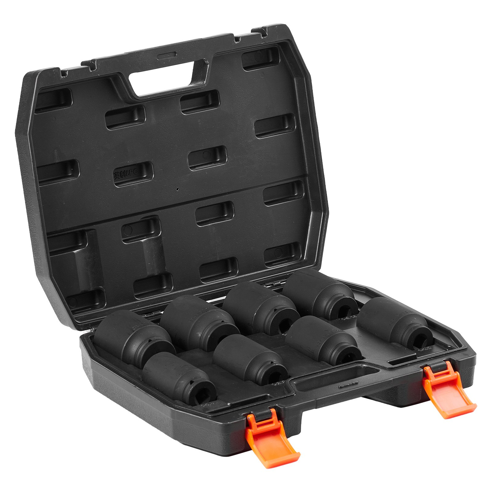 Axle Nut Impact Socket Set 1/2" Drive Deep 12-Point 8PCS Metric Nut Socket