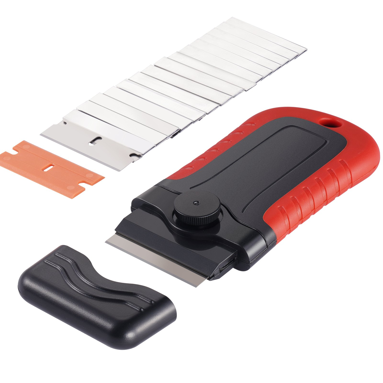 VEVOR Razor Blade Scraper Locking Scraper Tool 15 Extra Blades with Security Cap - Picture 8 of 10