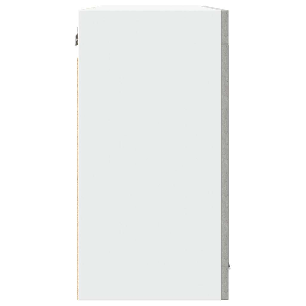 vidaXL Hanging Glass Cabinet Concrete Grey 80x31x60 cm cm - Picture 5 of 10