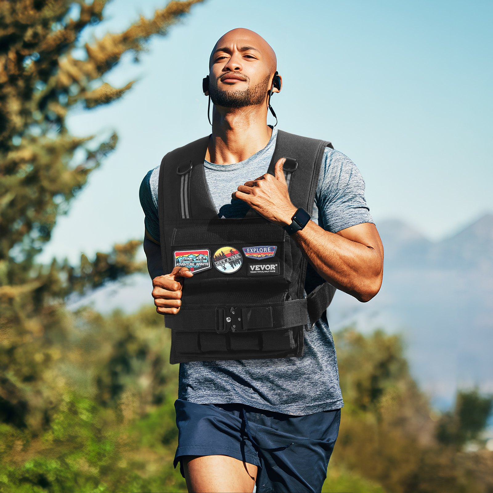 35lb Adjustable Weighted Vest for Men Women Strength Training Running