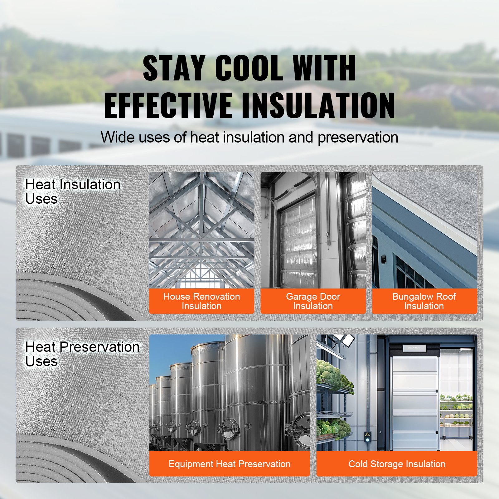 Double Reflective Insulation Roll, Thermal Insulation Roll for Window RV Roof