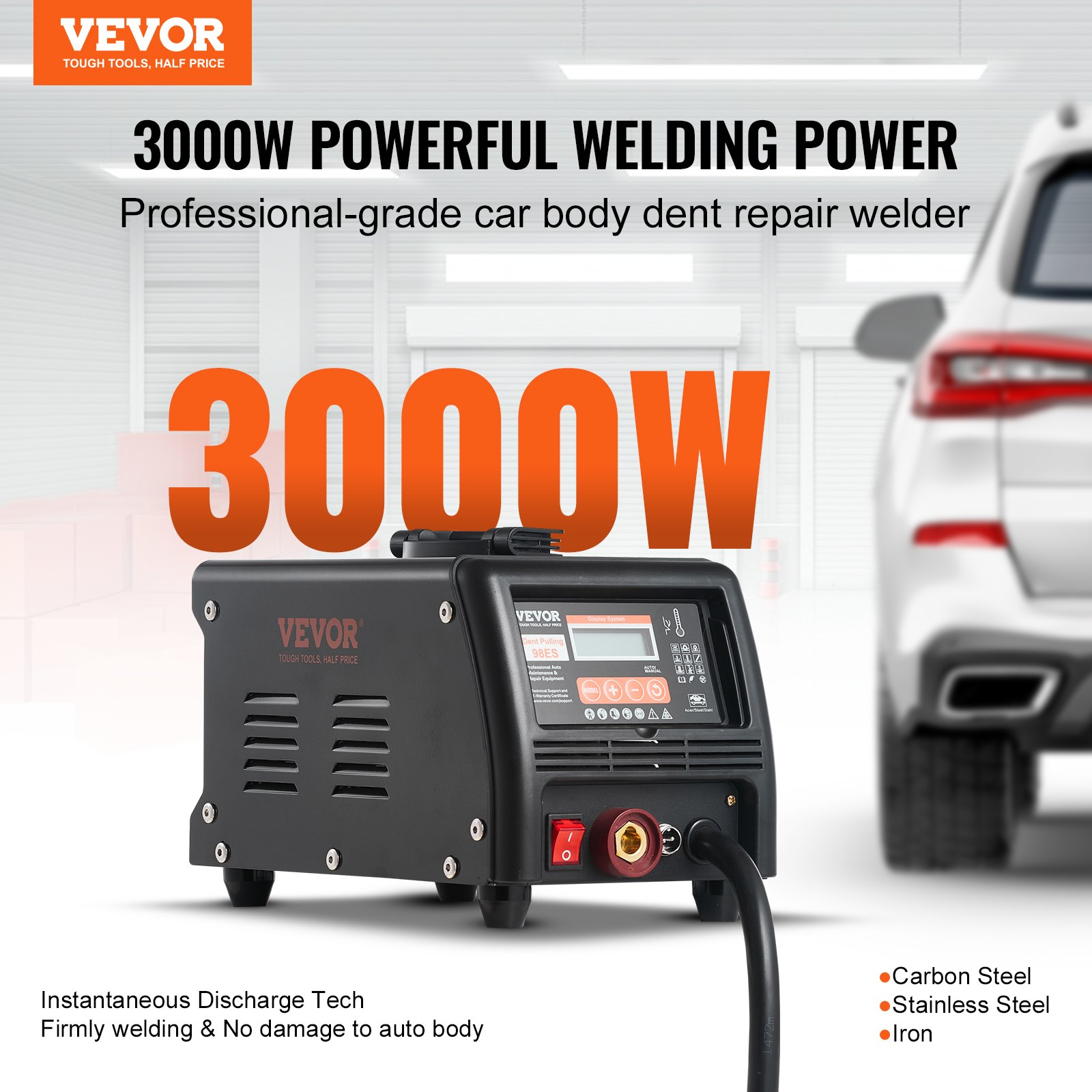 VEVOR Stud Welder Dent Repair Kit 220V 3KW – 7-Mode Spot Welder For Paintless Dent Removal