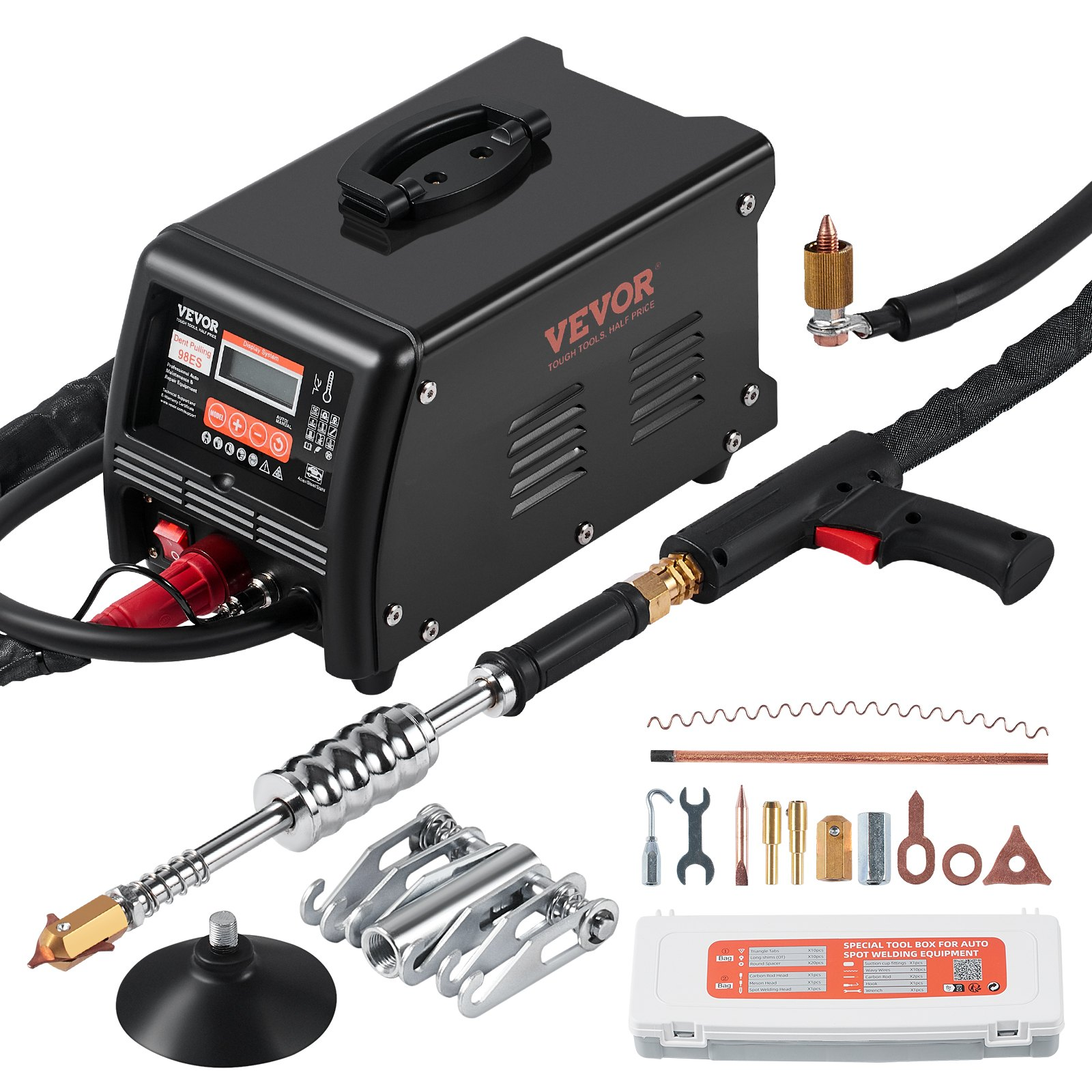 VEVOR Stud Welder Dent Repair Kit 3KW Spot Welder Dent Puller Machine 9 Modes - Picture 8 of 11