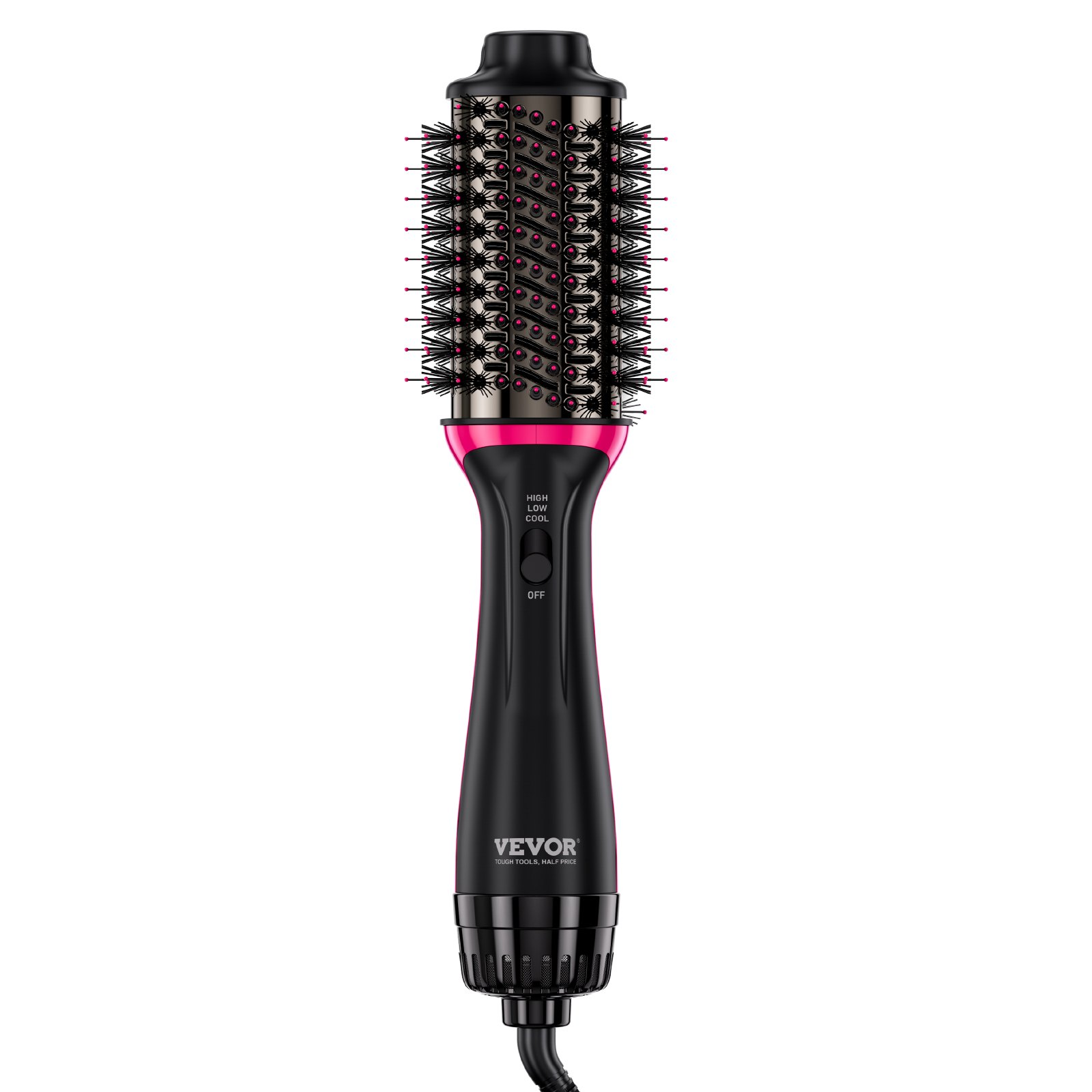 Hair Blow Dryer Brush Ionic Hair Styler Volumizer with 2.56" Oval Barrel