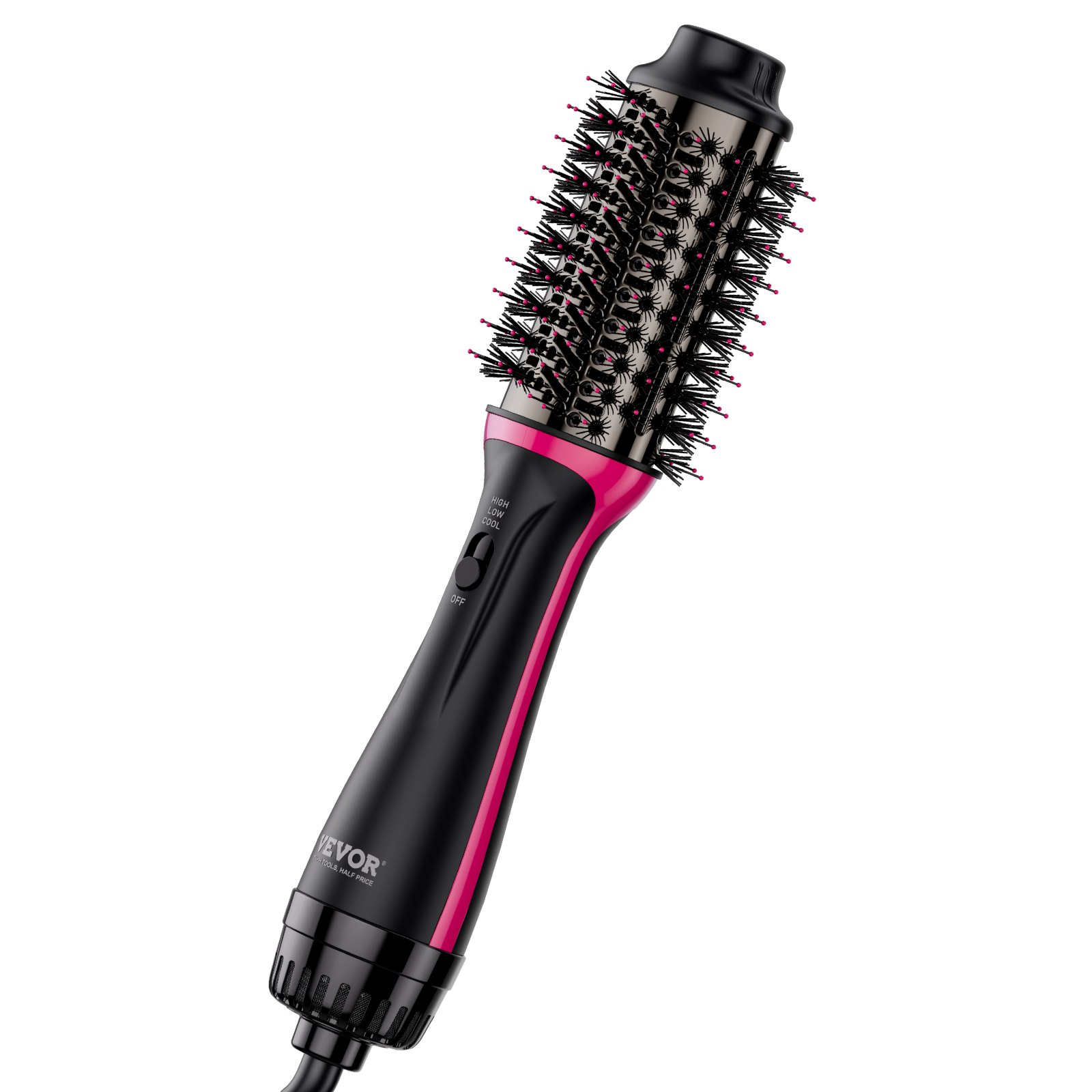 Hair Blow Dryer Brush Ionic Hair Styler Volumizer with 2.56" Oval Barrel