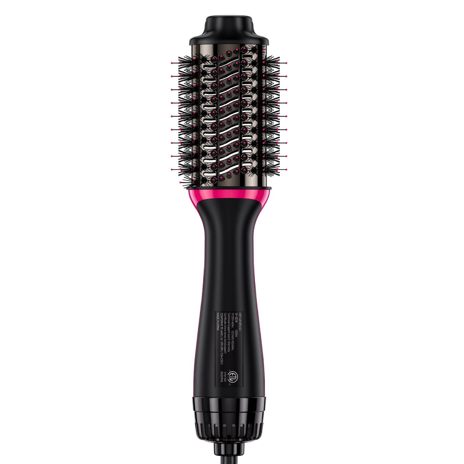 Hair Blow Dryer Brush Ionic Hair Styler Volumizer with 2.56" Oval Barrel