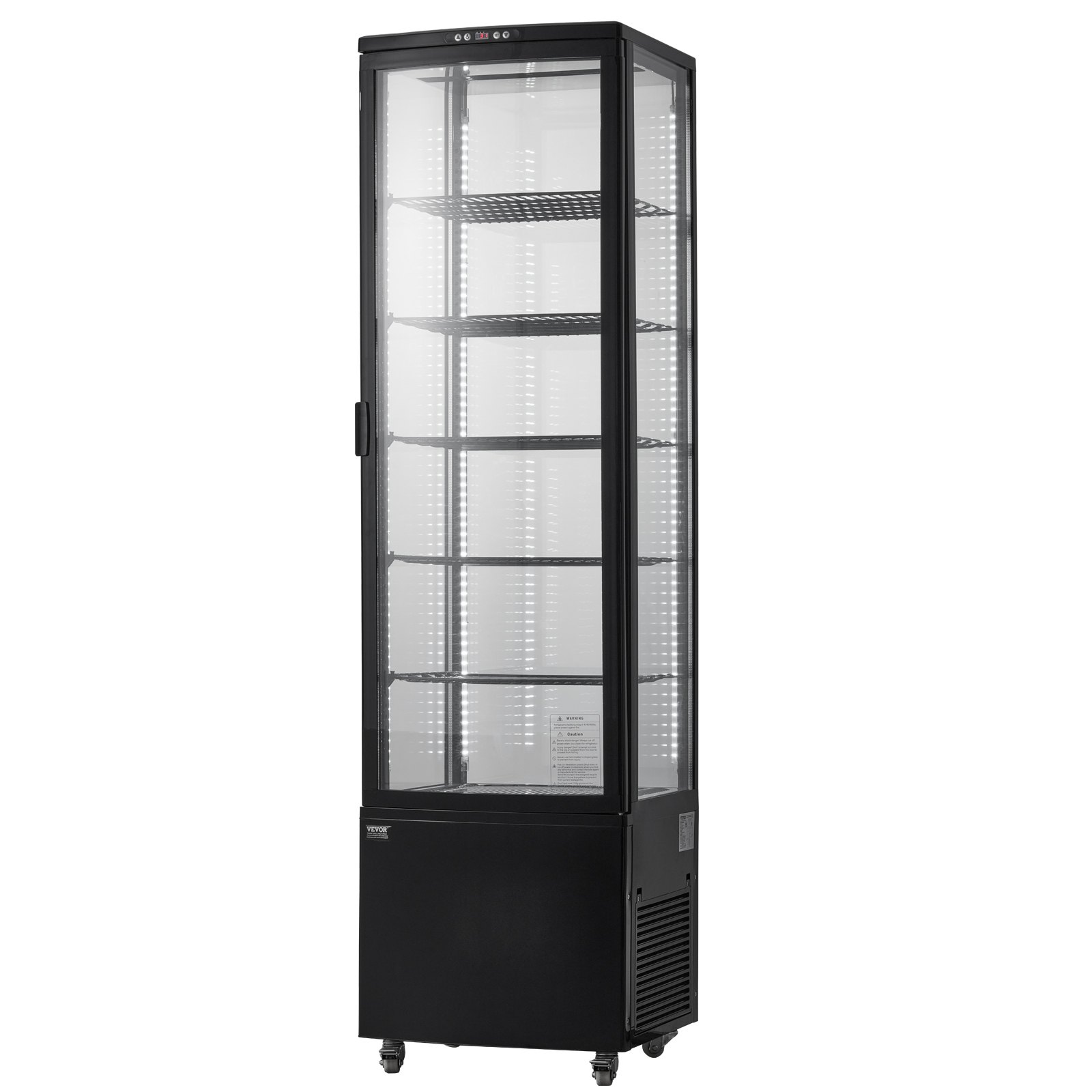 Refrigerated Display Case 9.8 Cu Ft 5 Tier Commercial Pastry Cooler