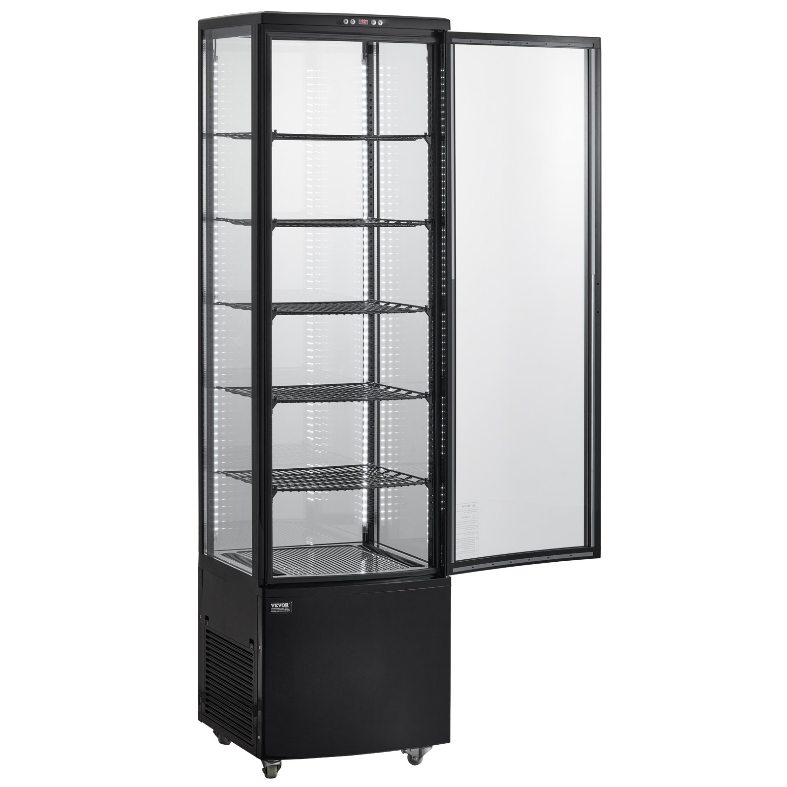 Refrigerated Display Case 9.8 Cu Ft 5 Tier Commercial Pastry Cooler