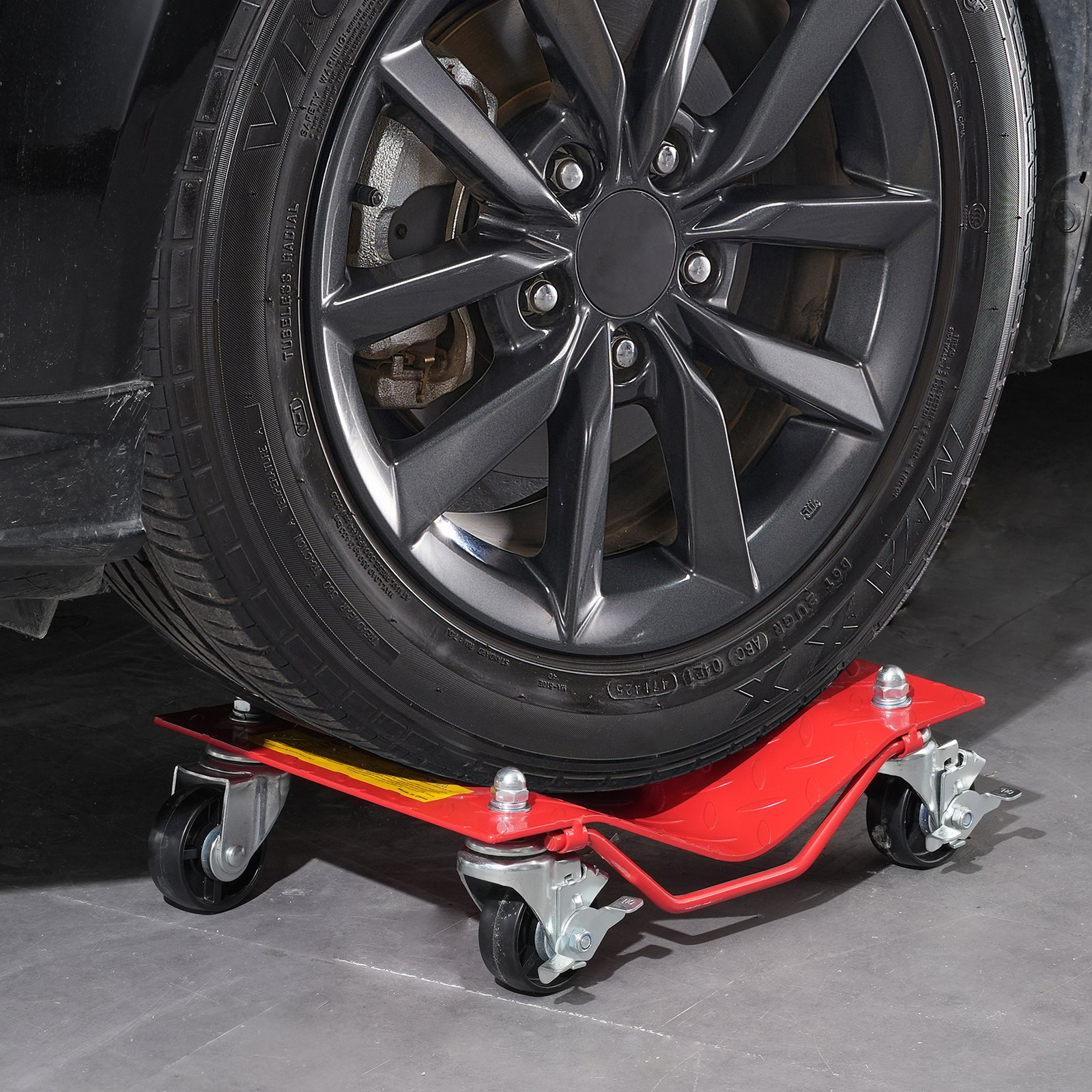 VEVOR Wheel Dolly Heavy-Duty Car Tire Stake Vehicle Moving Dolly 8000 lbs 4 Pack - Picture 7 of 10