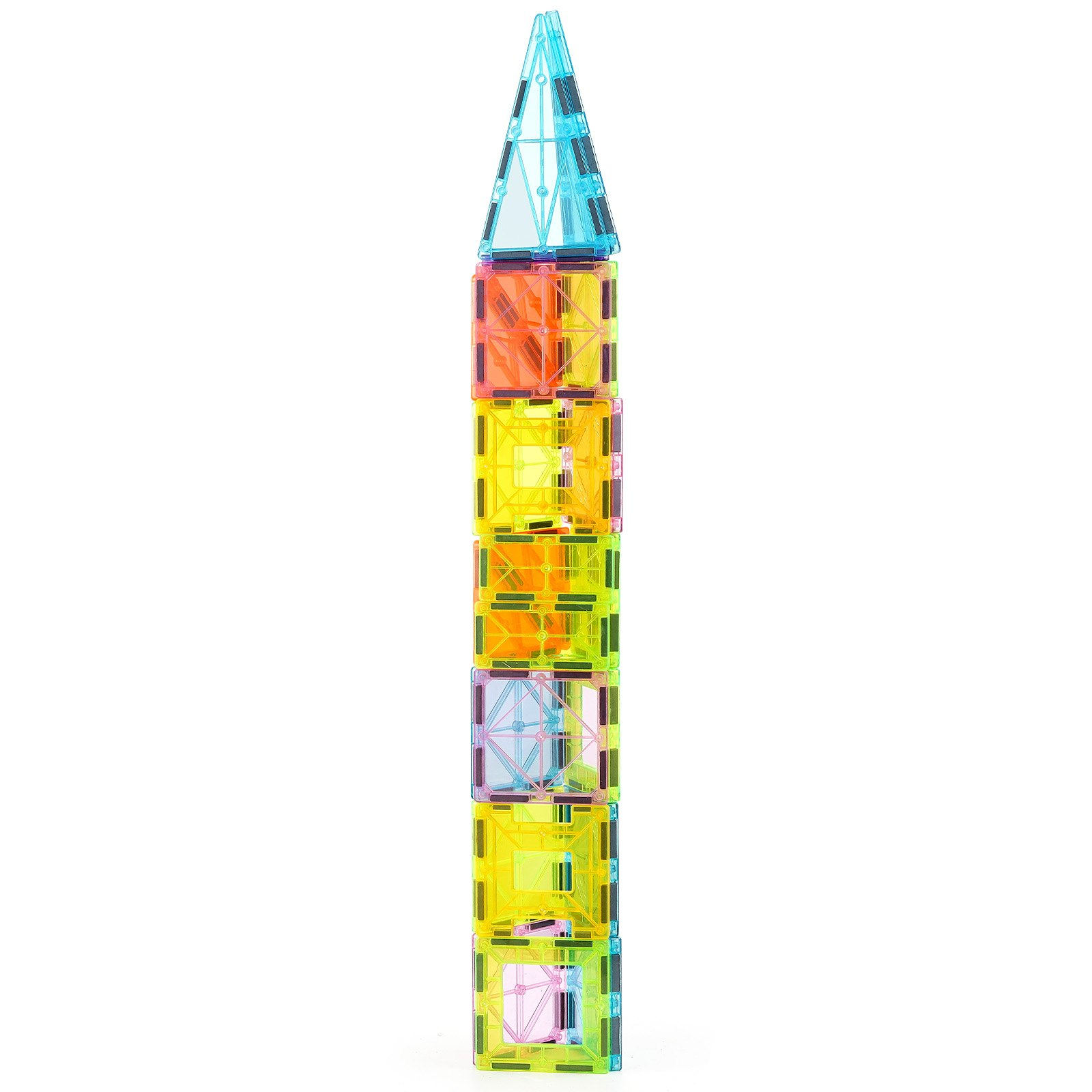 Azulejos magnéticos juguete de construcción magnético 32 piezas bloques magnéticos para niños conjunto 3D - Imagen 8 de 10