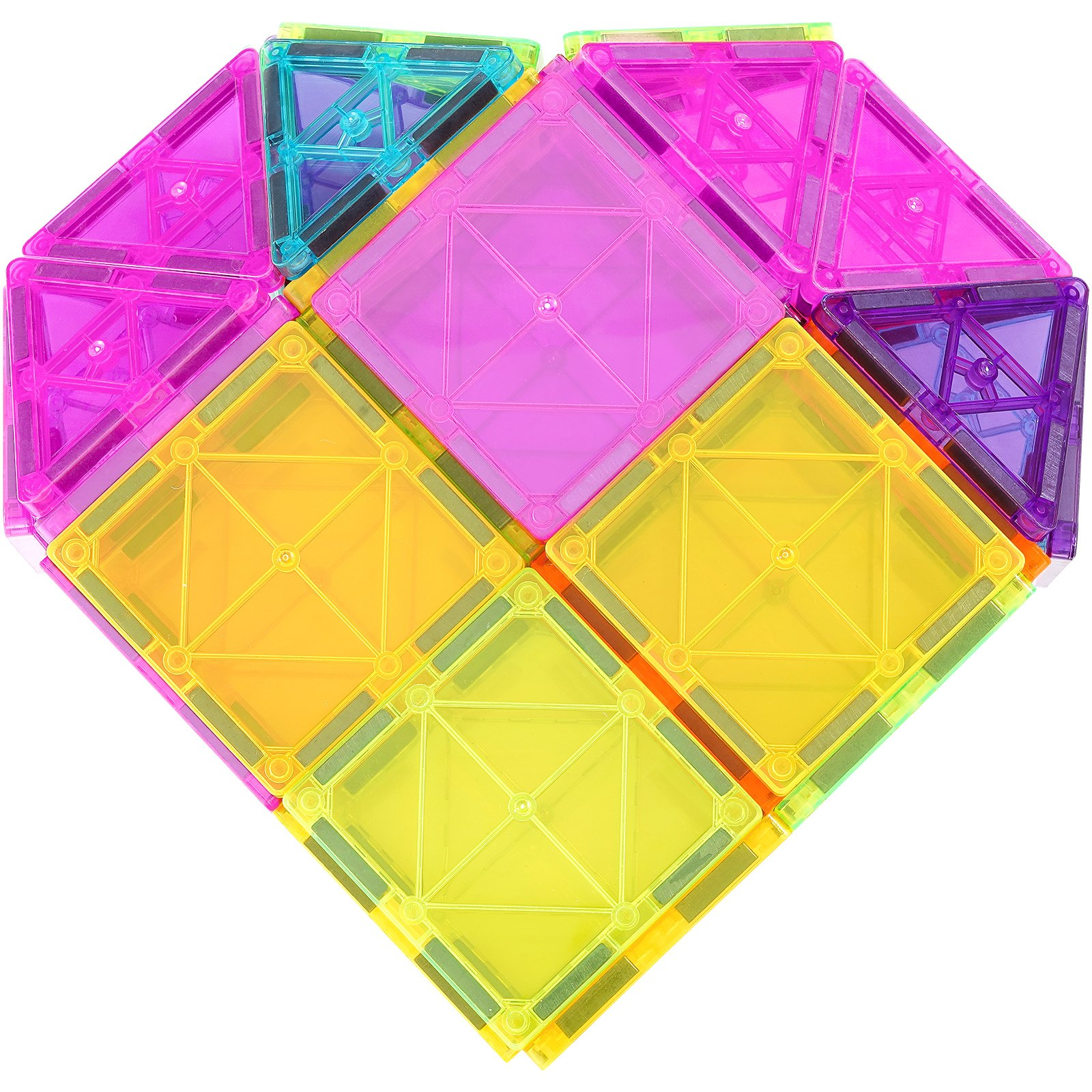 Azulejos magnéticos juguete de construcción magnético 32 piezas bloques magnéticos para niños conjunto 3D - Imagen 9 de 10