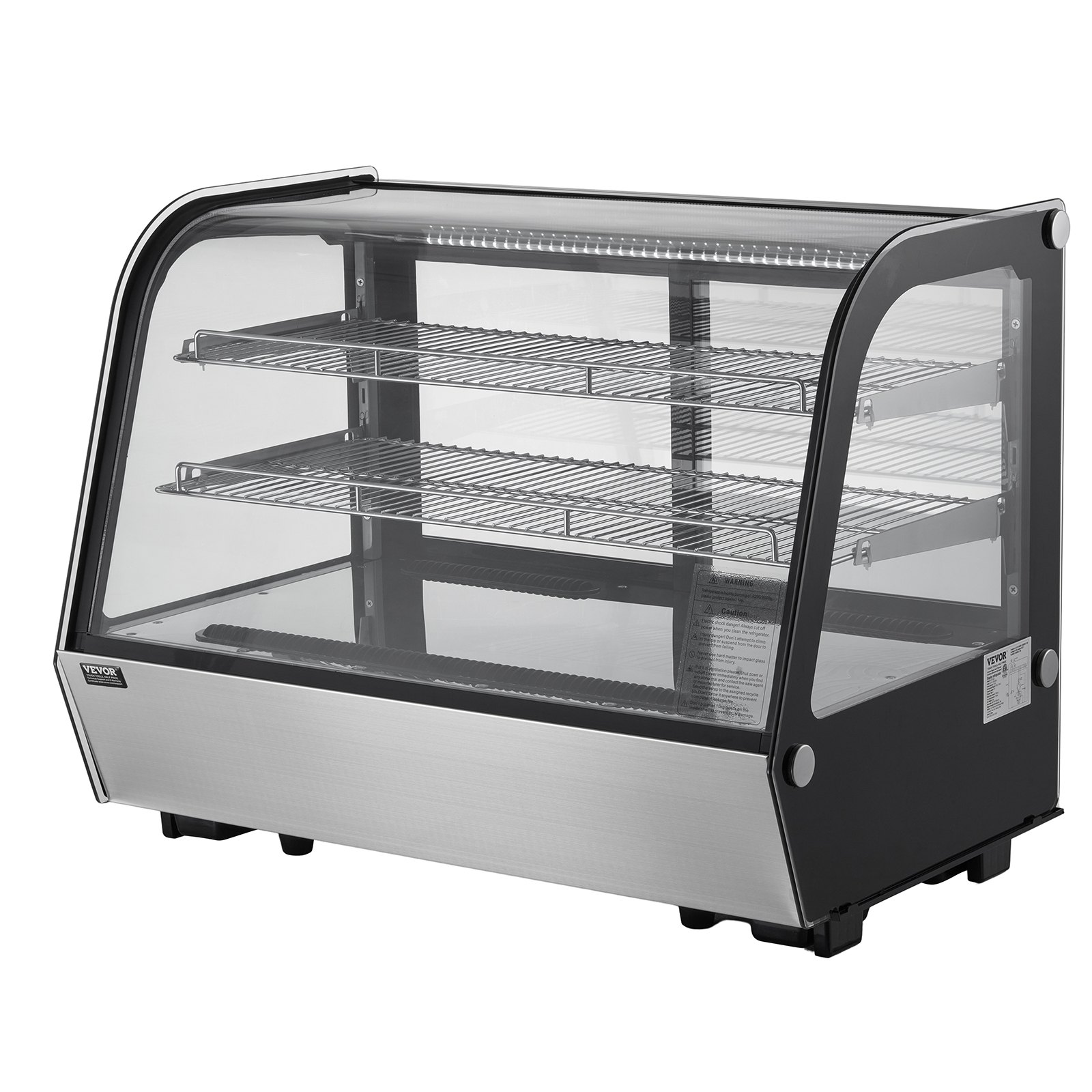 Refrigerated Display Case 5 Cu Ft 2 Tier Countertop Pastry Cooler
